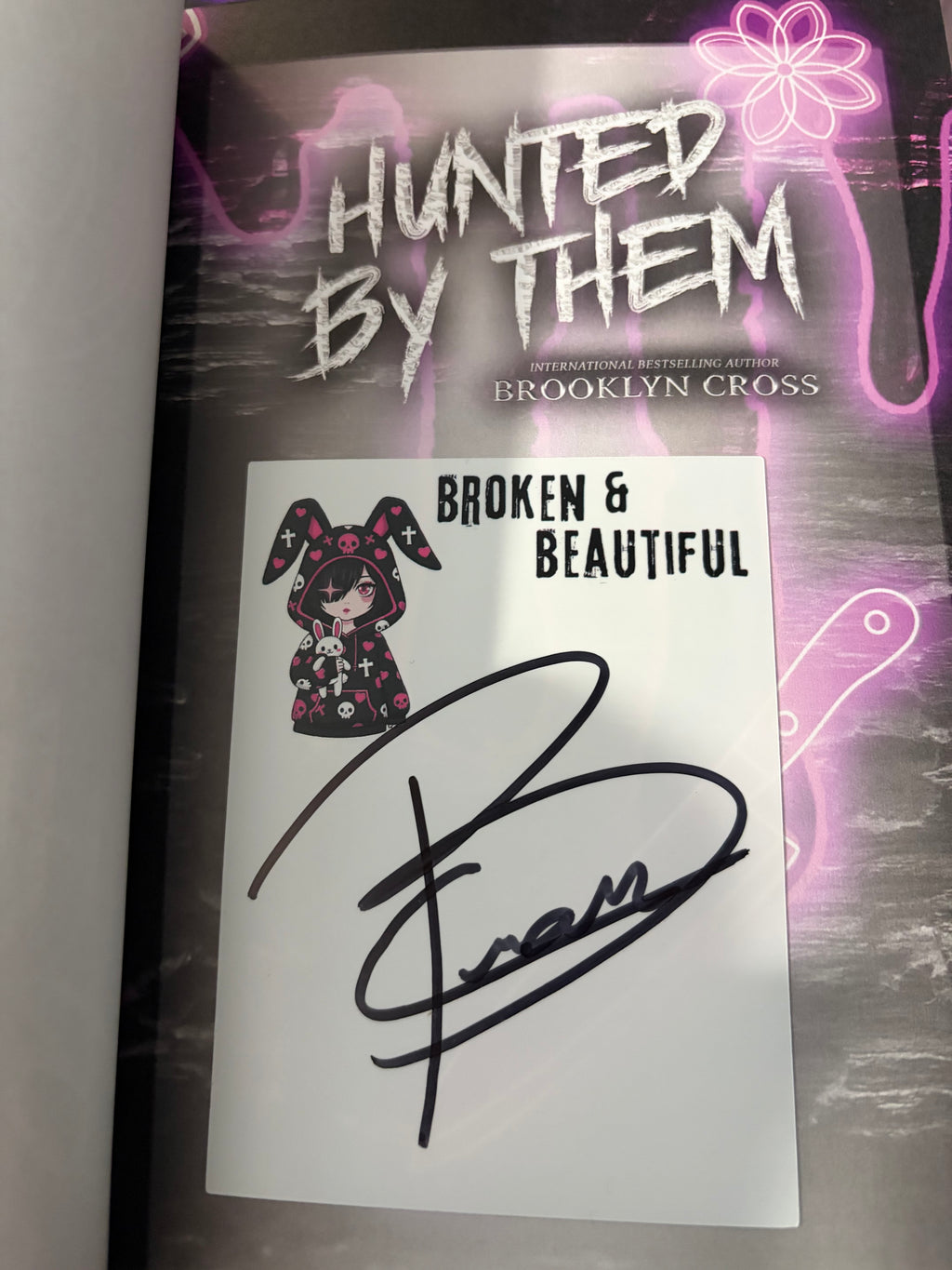 Hunted By Them *signed* black pages