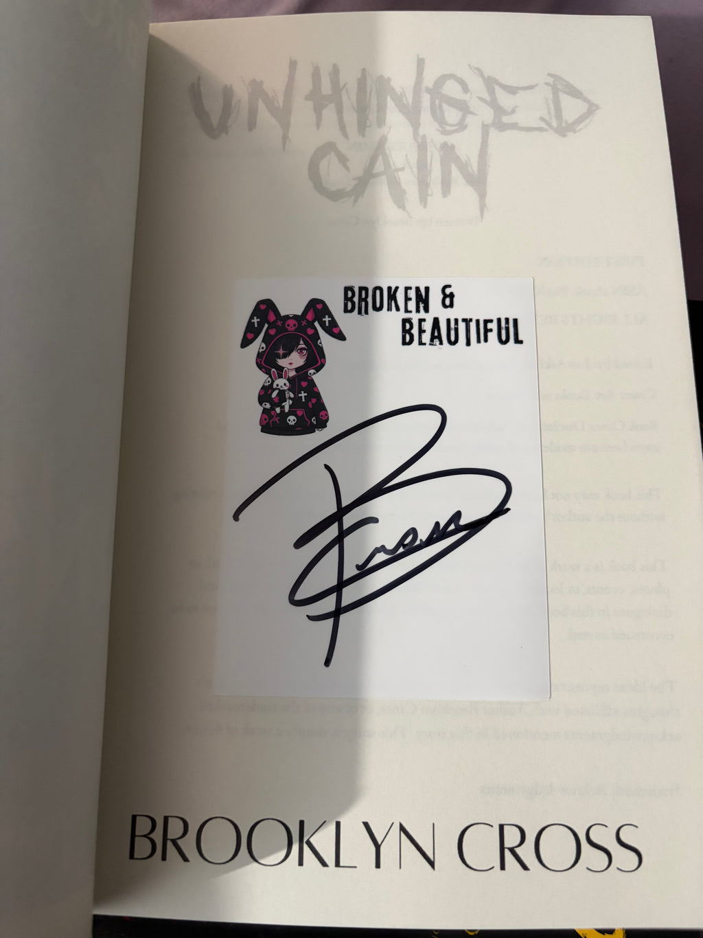 Unhinged Cain *signed*