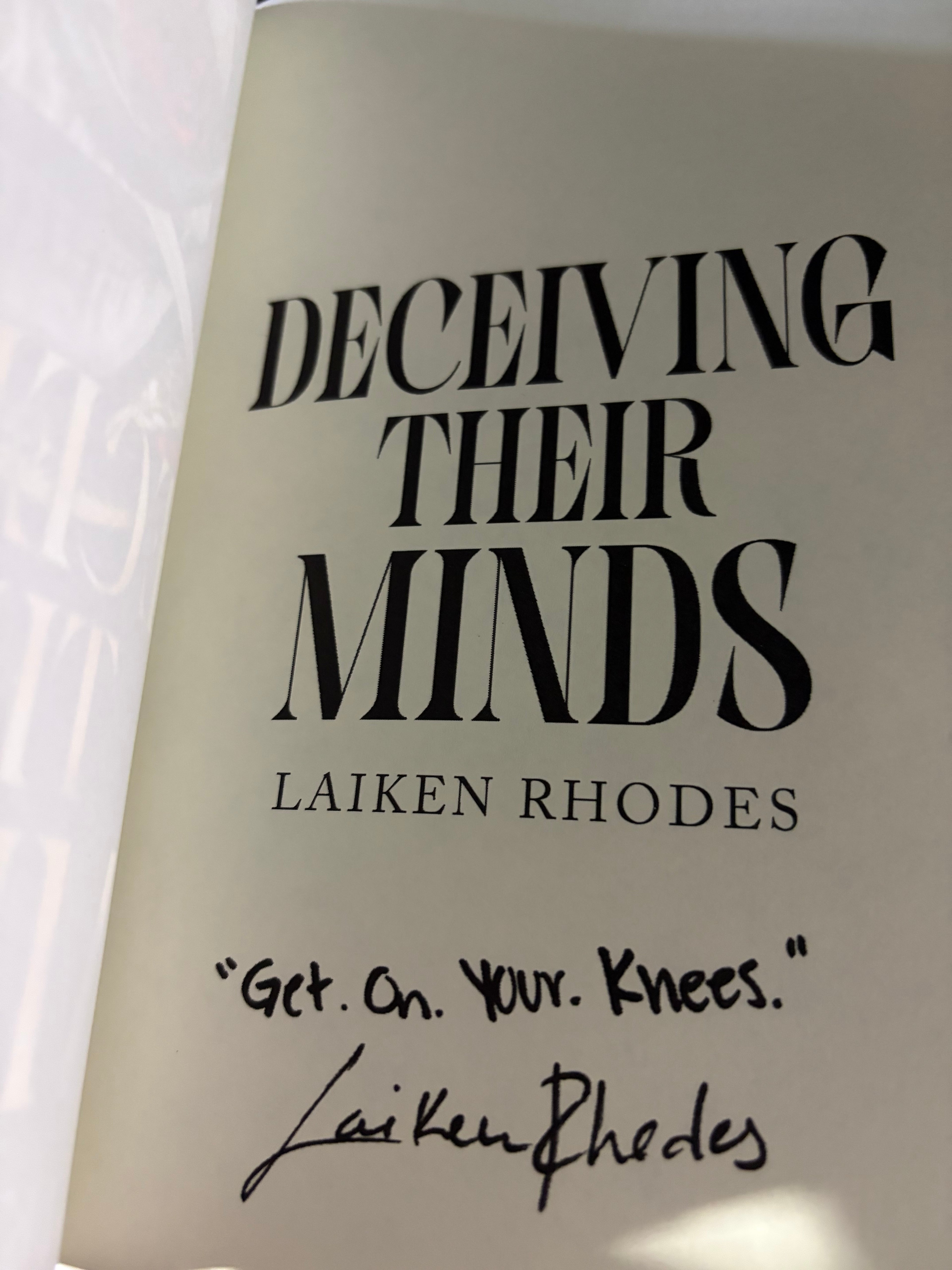 Deceiving Their Minds *Special print-signed edition with art and NSFW art*