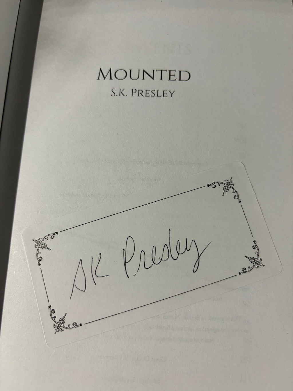 Mounted *signed*