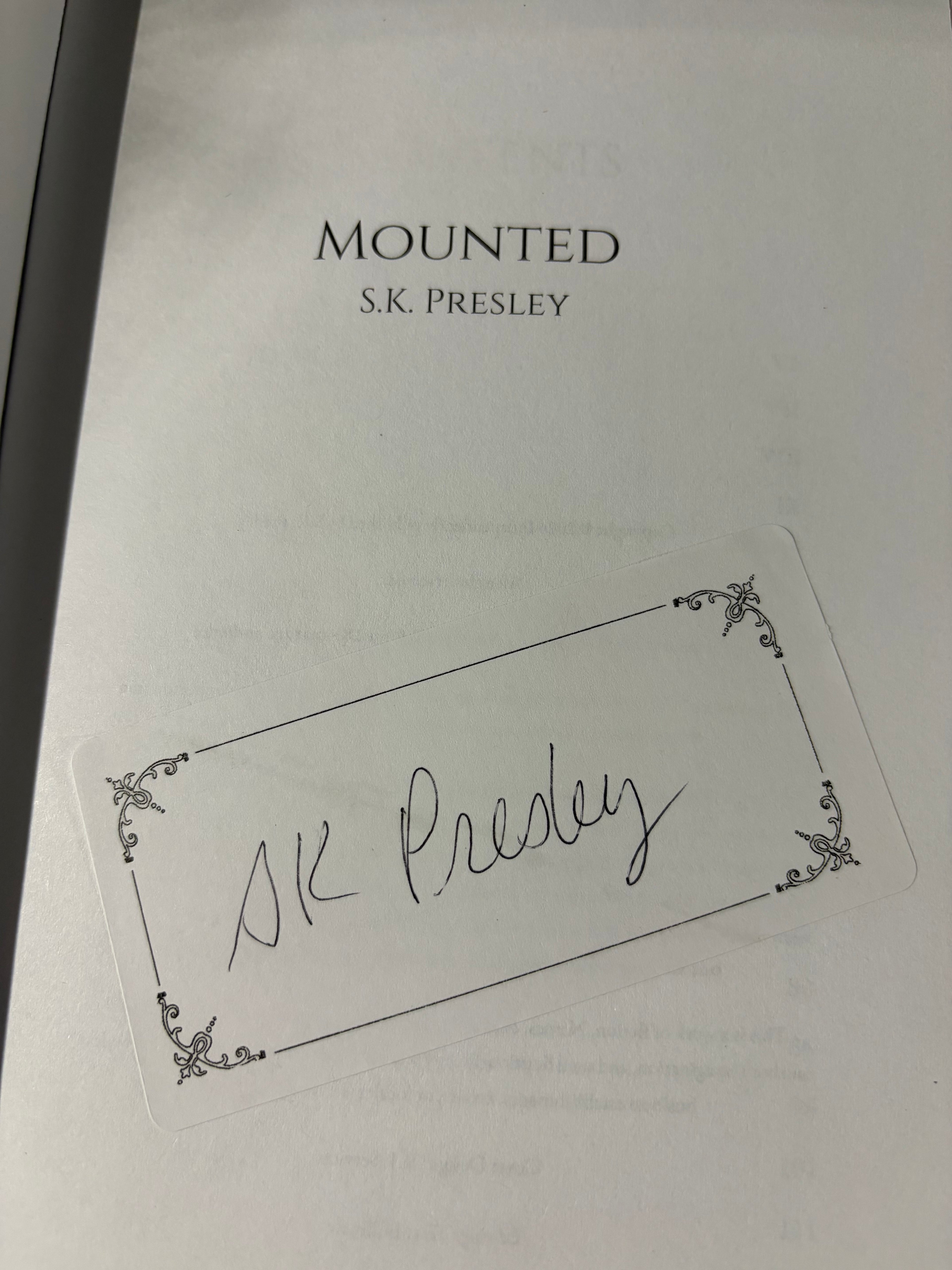 Mounted *signed*