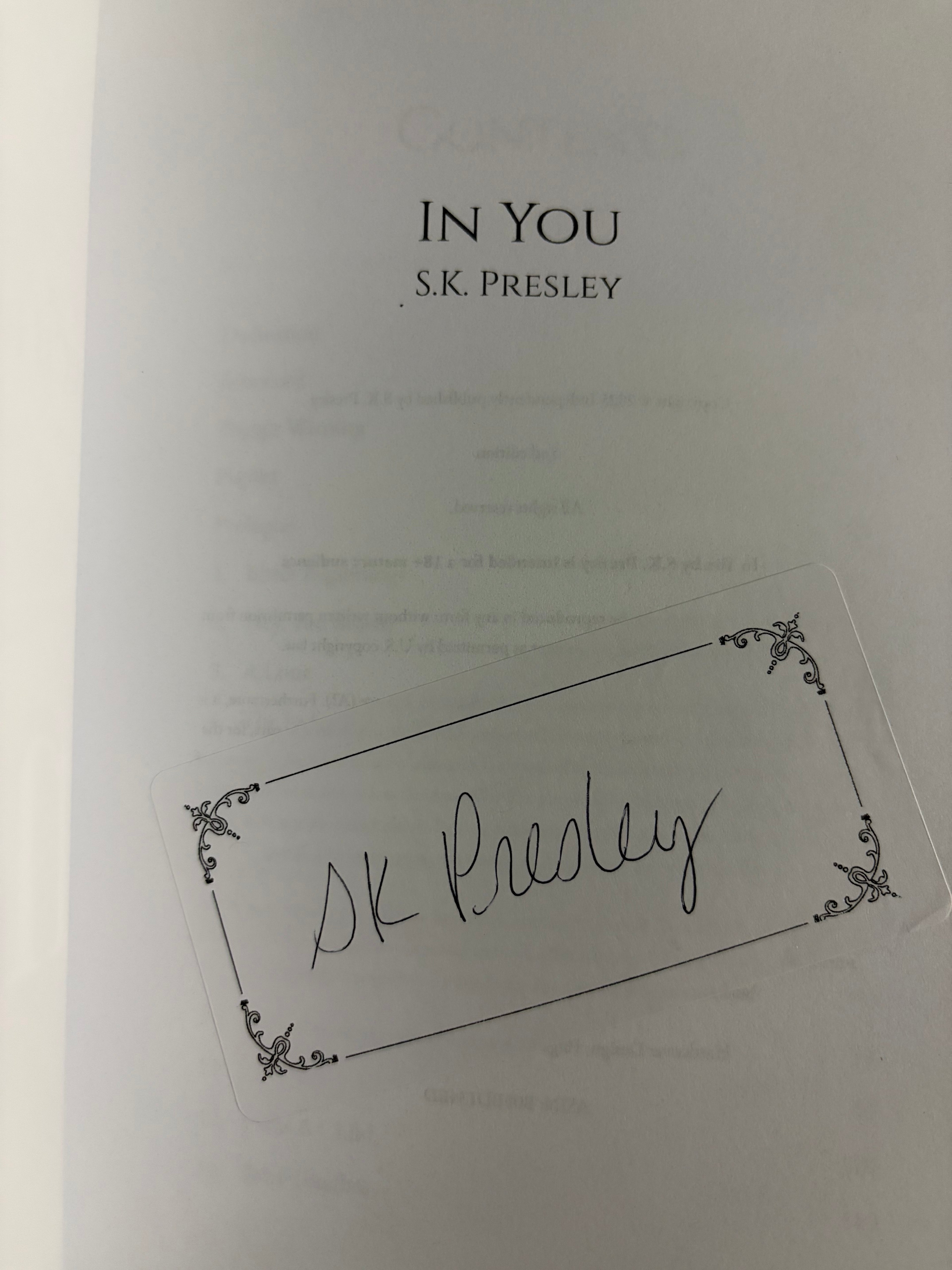 In You *signed*