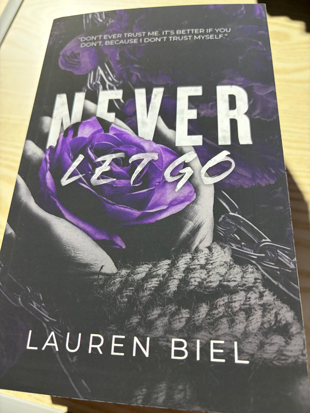 Never Let Go *signed special edition* sprayed edges