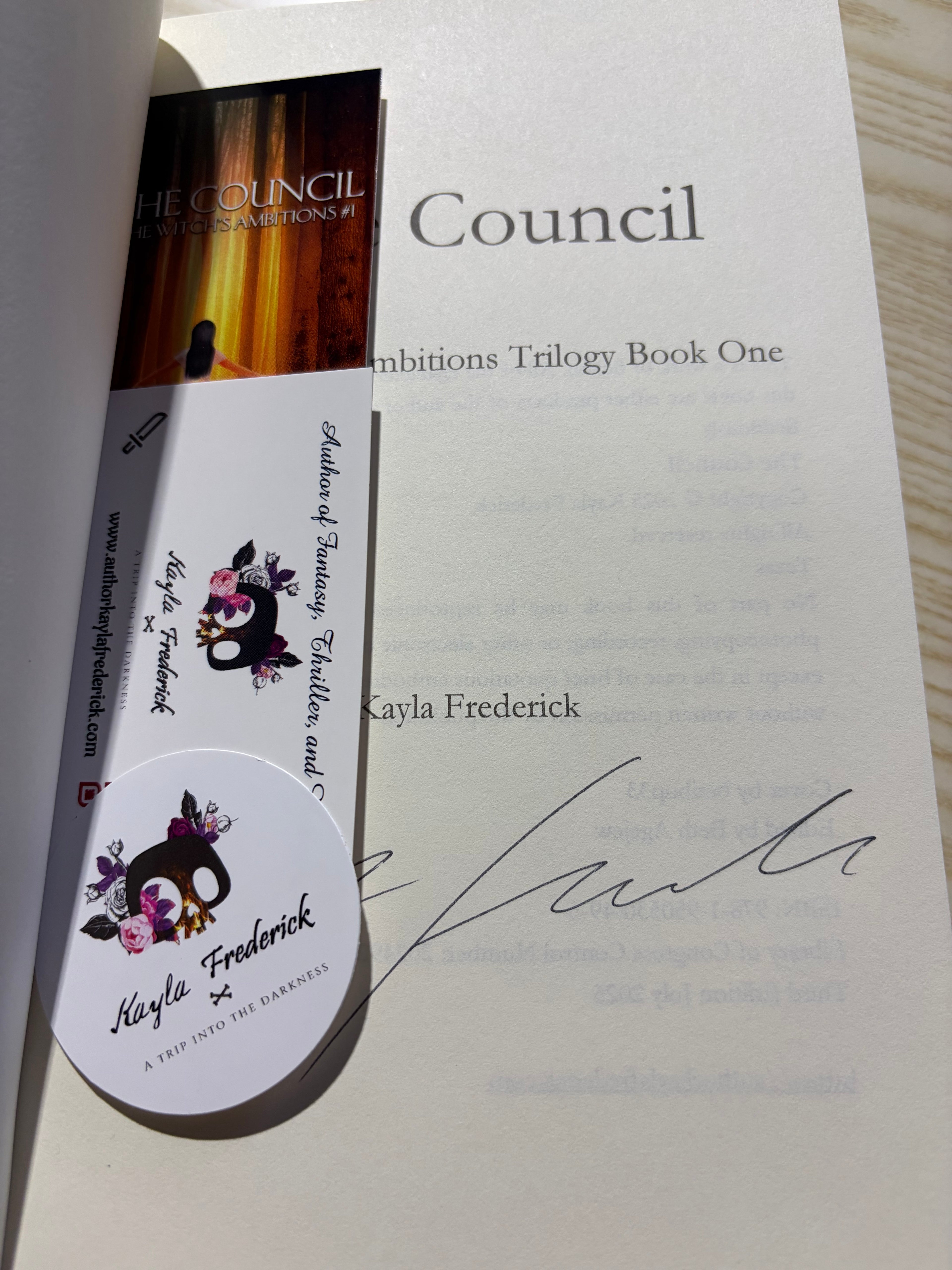 The Council: The Witch’s Ambitions #1 *signed*
