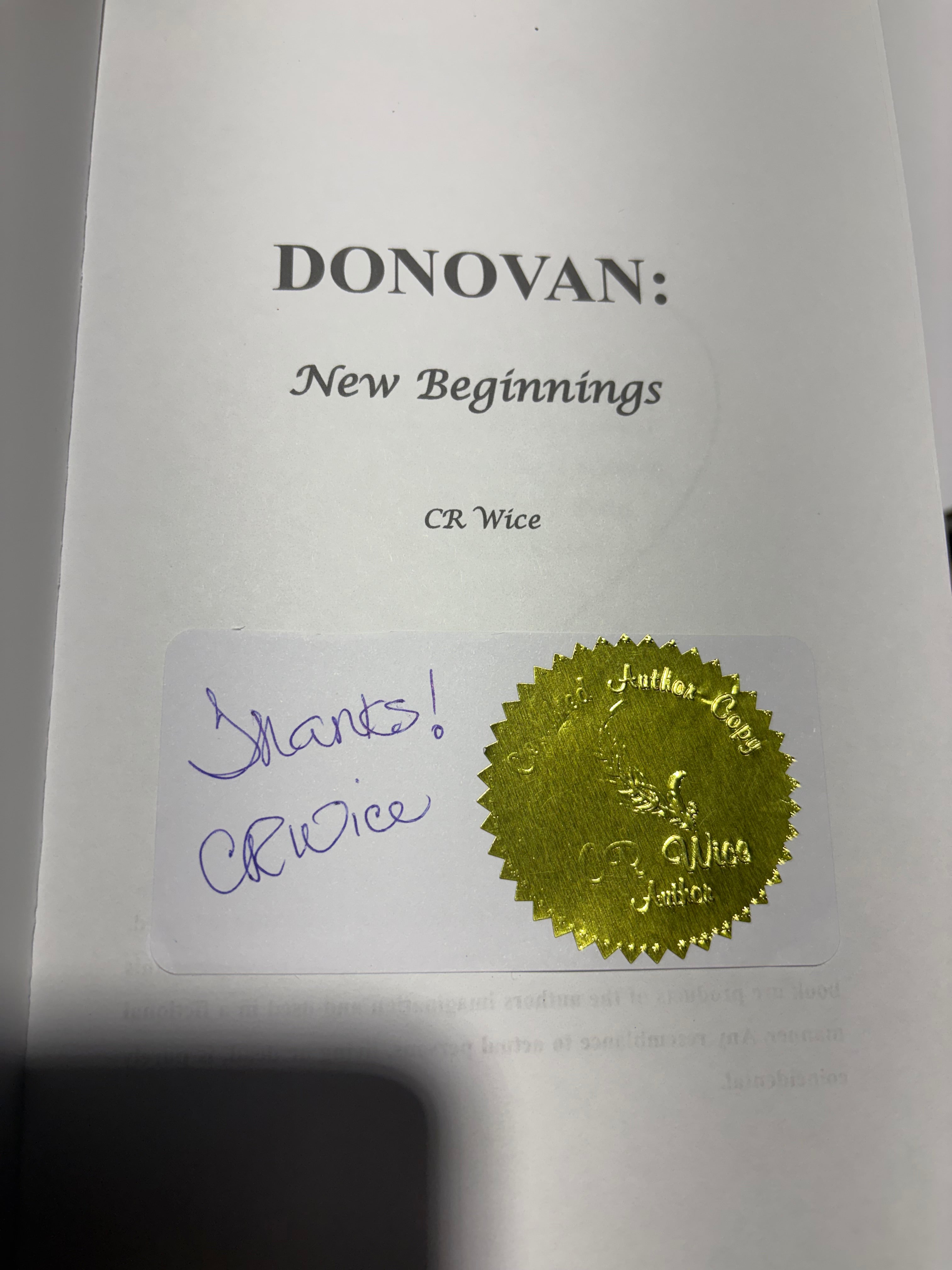 Donovan: New Beginnings