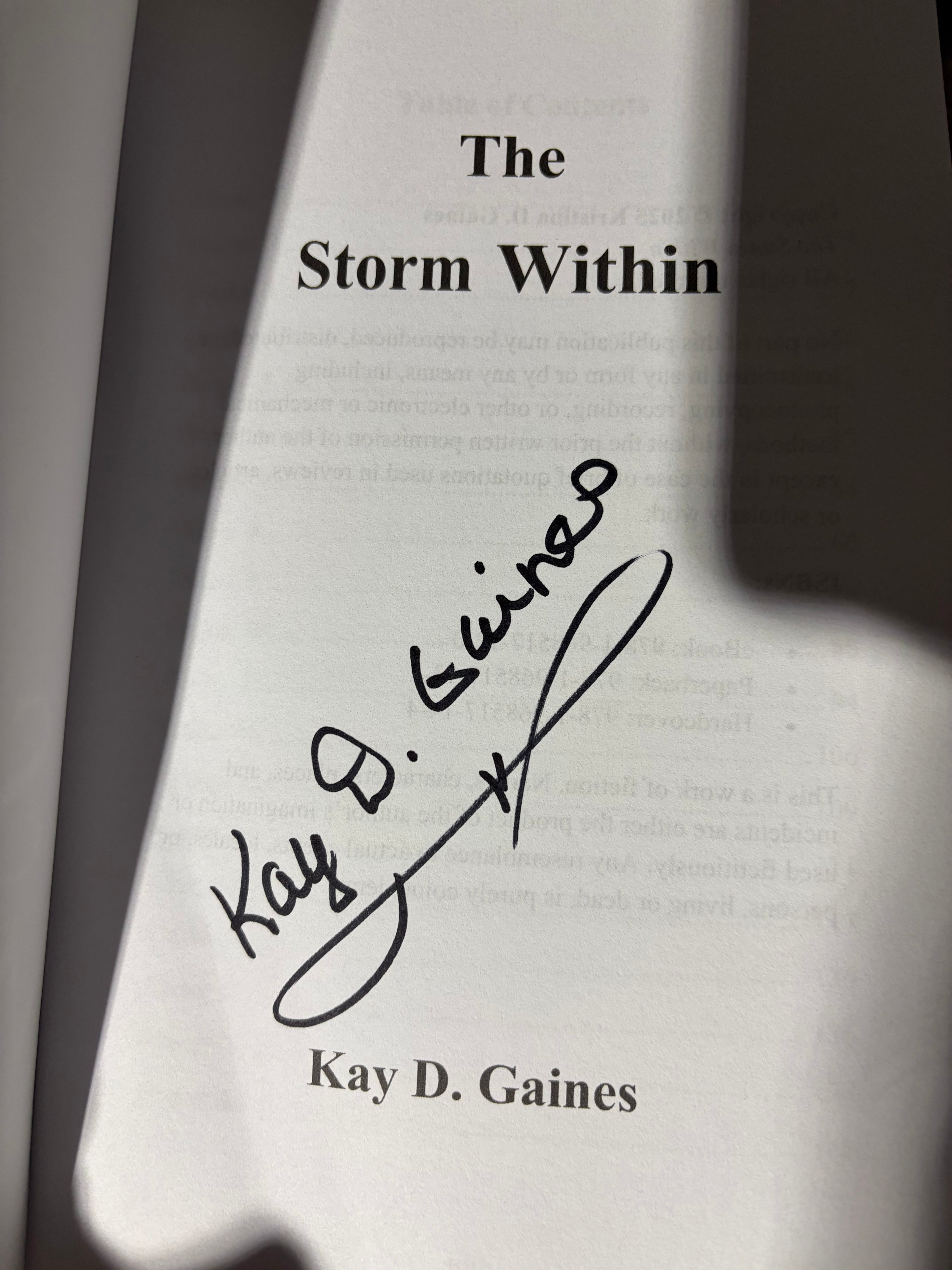 The Storm Within *signed*