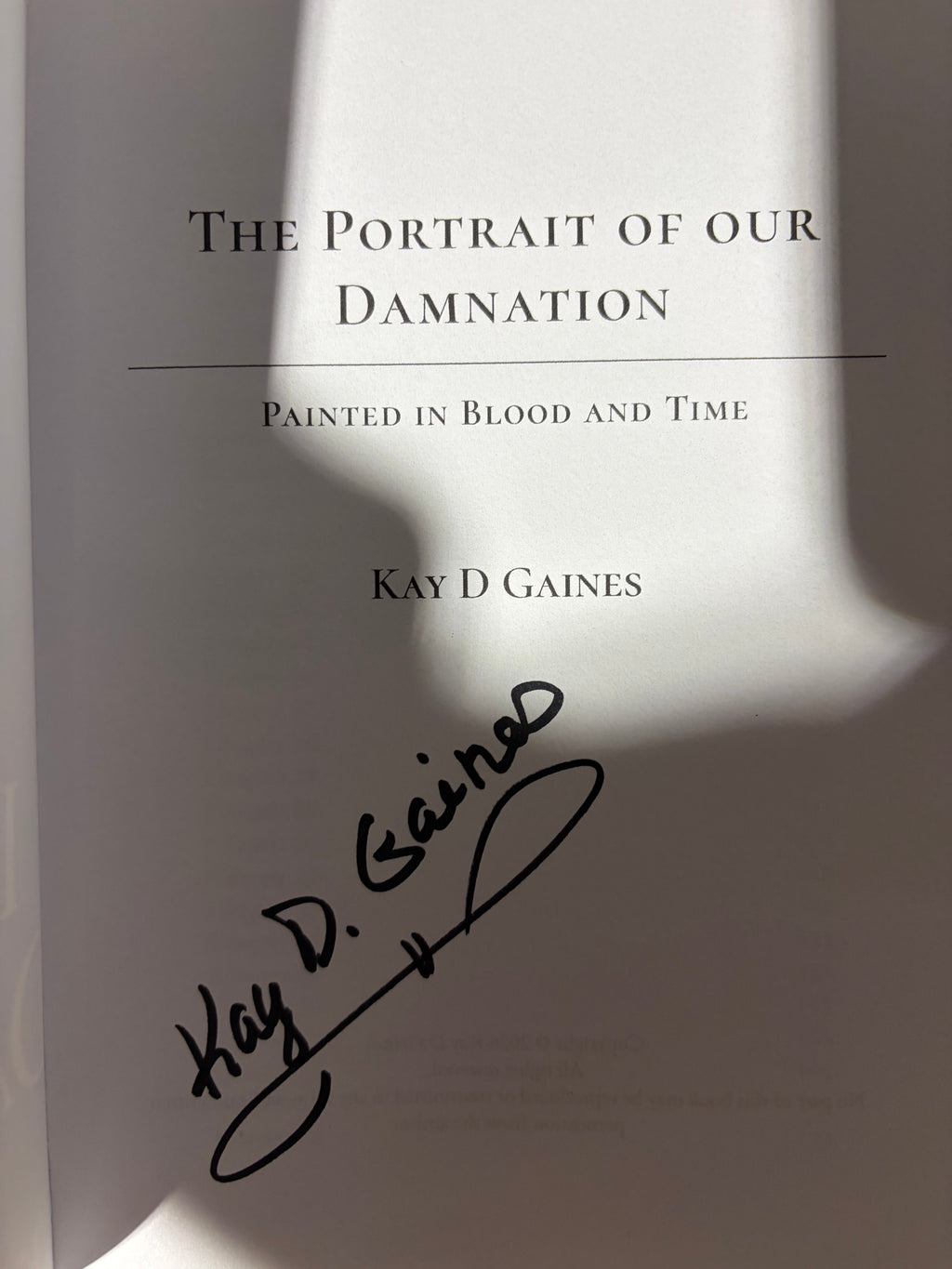The Portrait of Our Damnation *signed*
