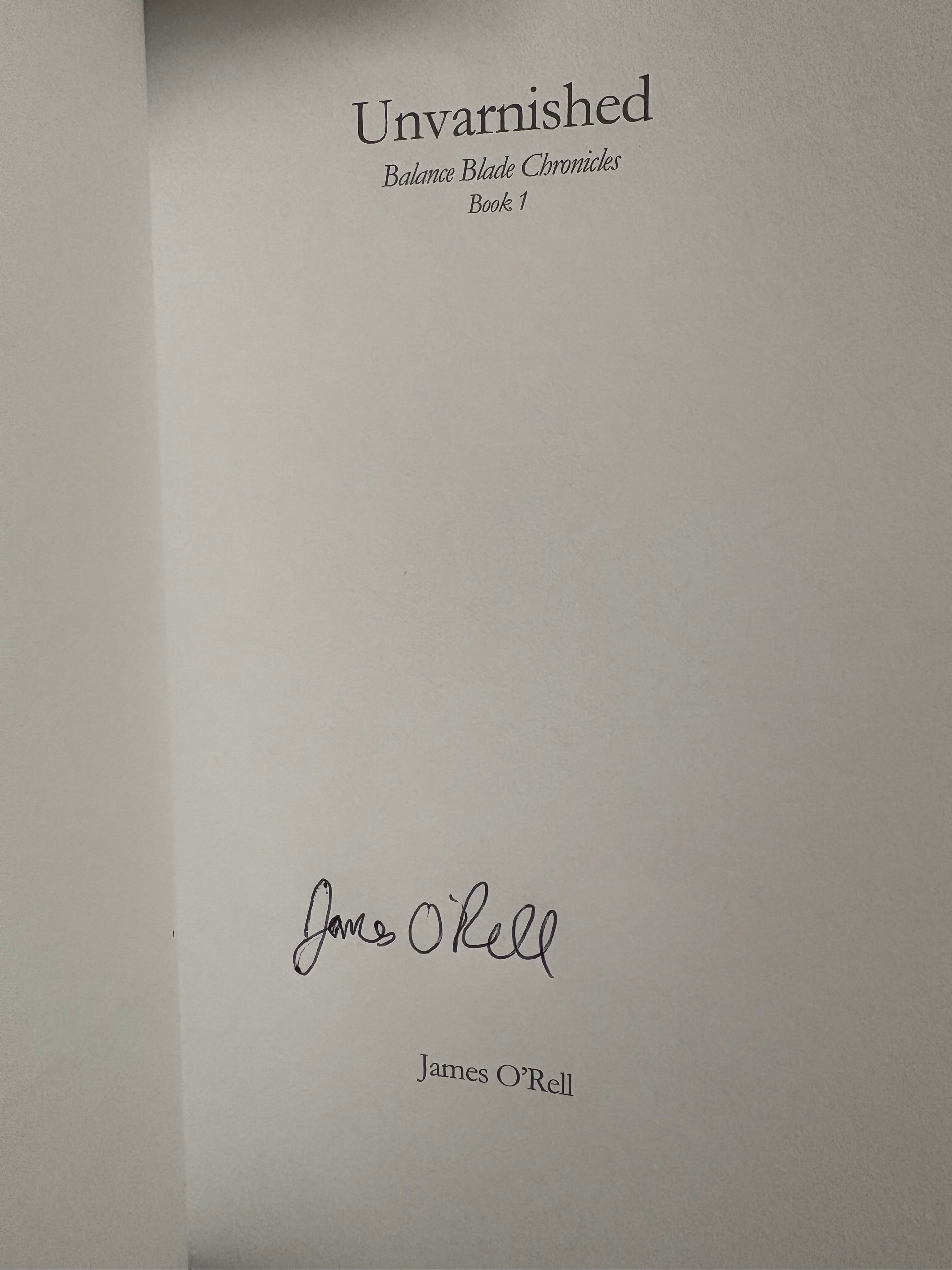 Unvarnished *signed*