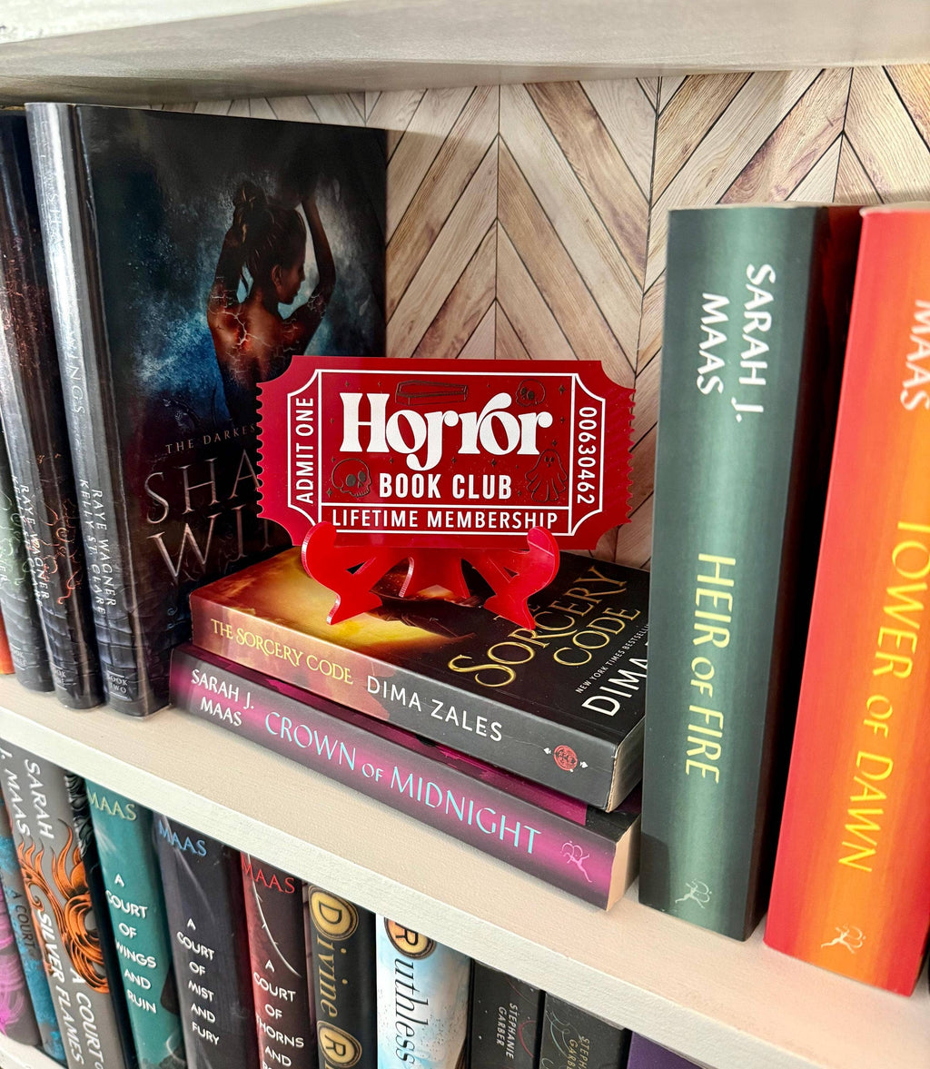 Bookish Shelf Sitter and Decor with Reading Tickets