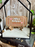 Bookish Shelf Sitter and Decor with Reading Tickets