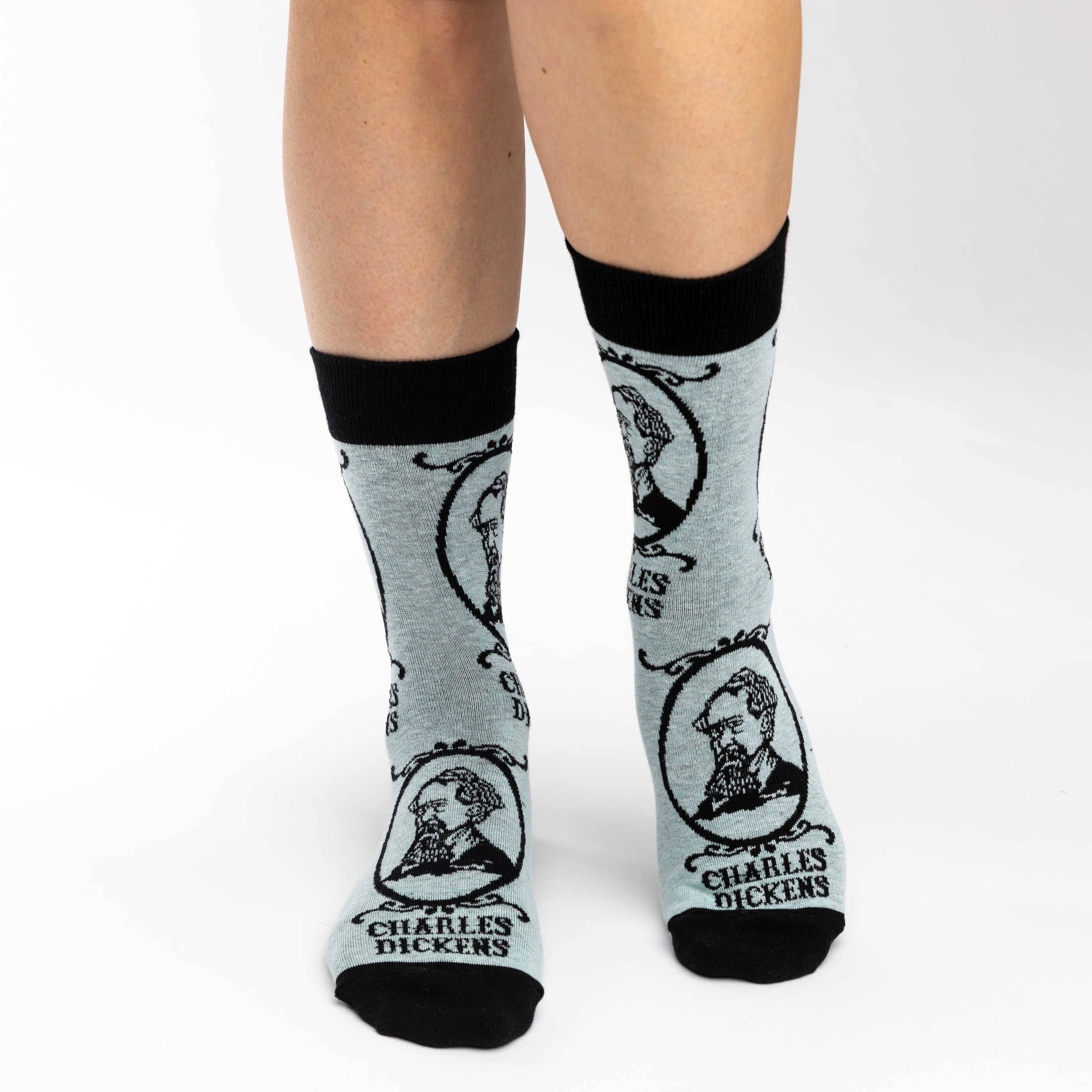 Women's Charles Dickens Socks : Shoe Size 5-9