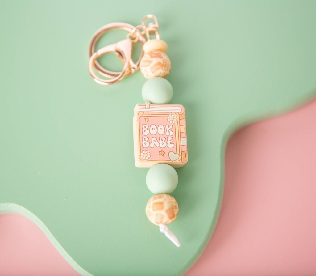 Book Babe Keychain-Book Lover Accessory