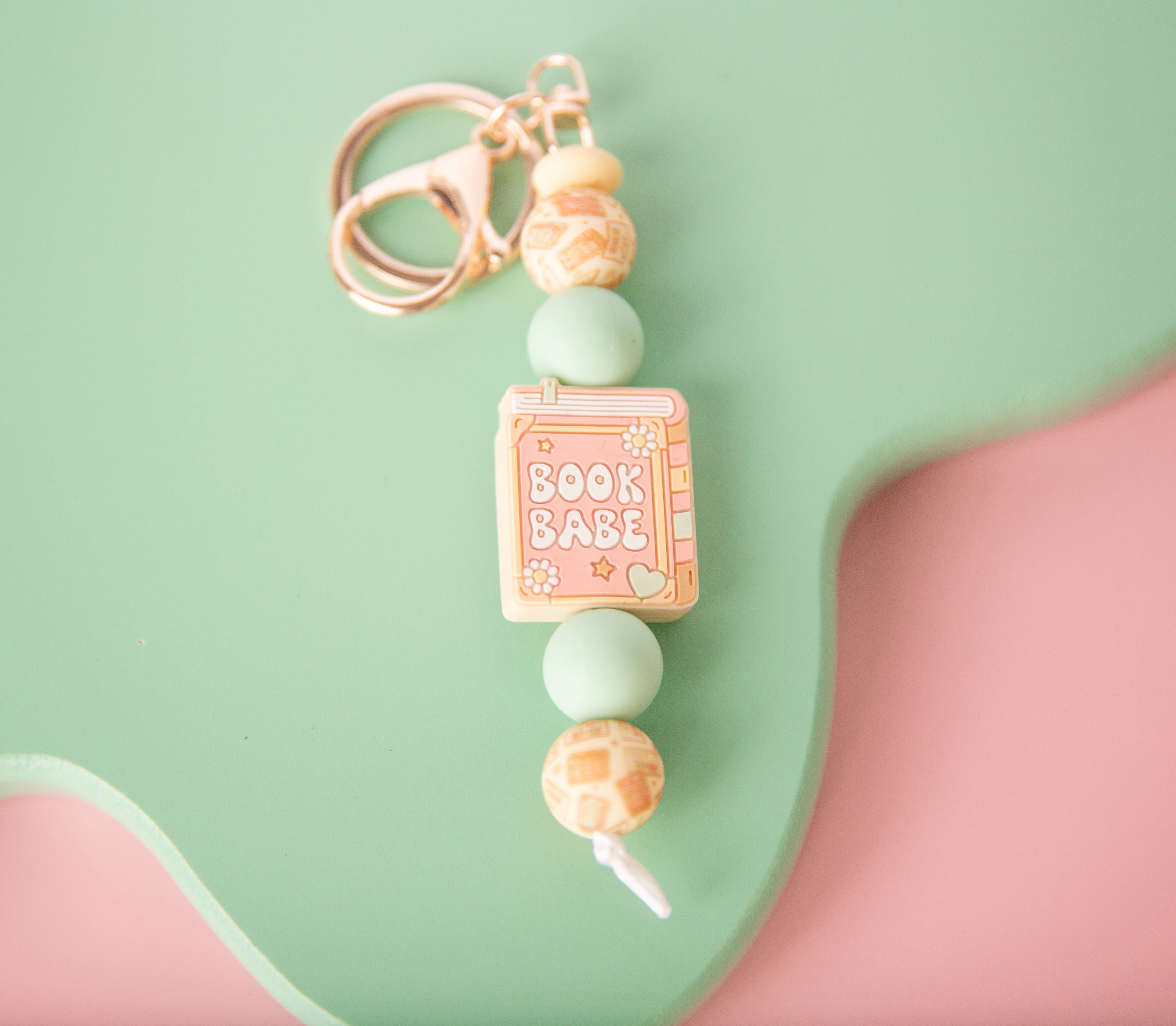 Book Babe Keychain-Book Lover Accessory