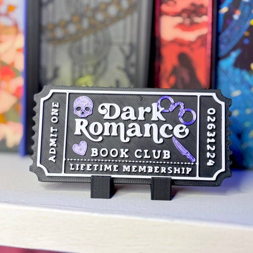 3d Printed Shelf Trope Ticket - Dark Romance Book Club: Add Stand