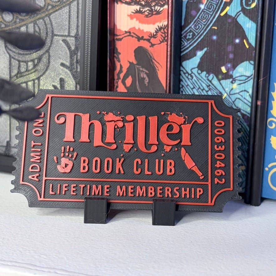 3d Printed Shelf Trope Ticket - Thriller Book Club: Add Stand