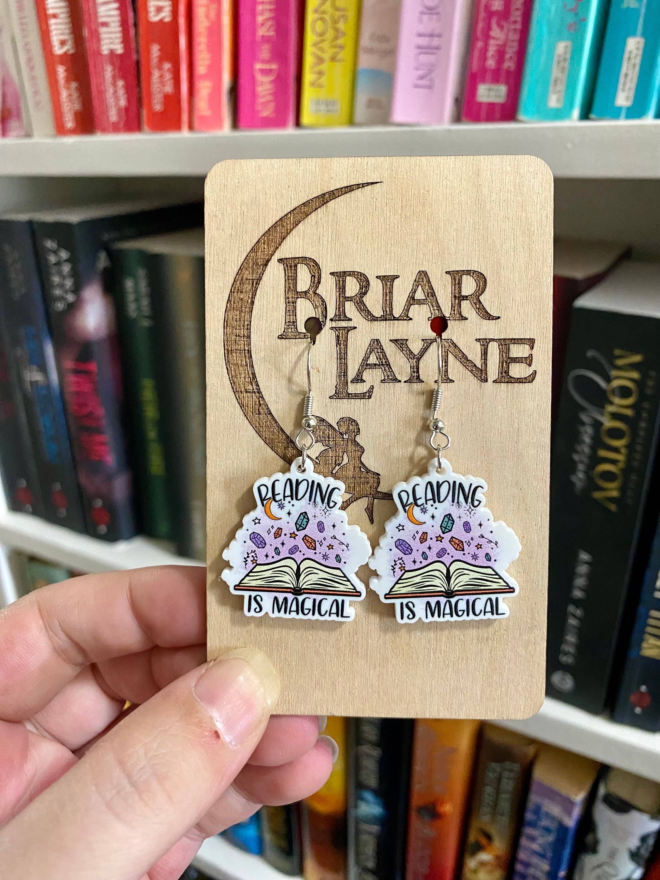 Reading Is Magical Book Lovers Library Earrings
