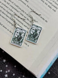 Skeleton, Tarot Card, Dark Romane & Witch Earrings