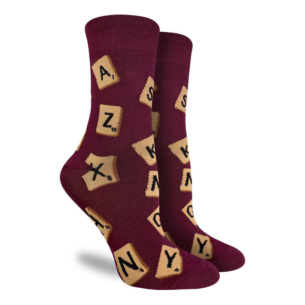Women's Word Game Socks: Shoe Size 5-9