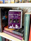 Acrylic Yearly Book Counter for Bookshelf Decor