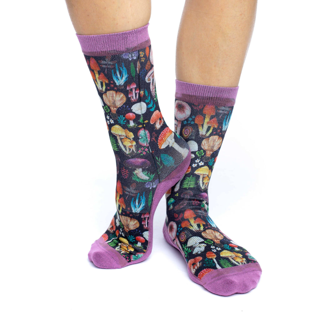 Women's Mushrooms Socks: Shoe Size 5-9