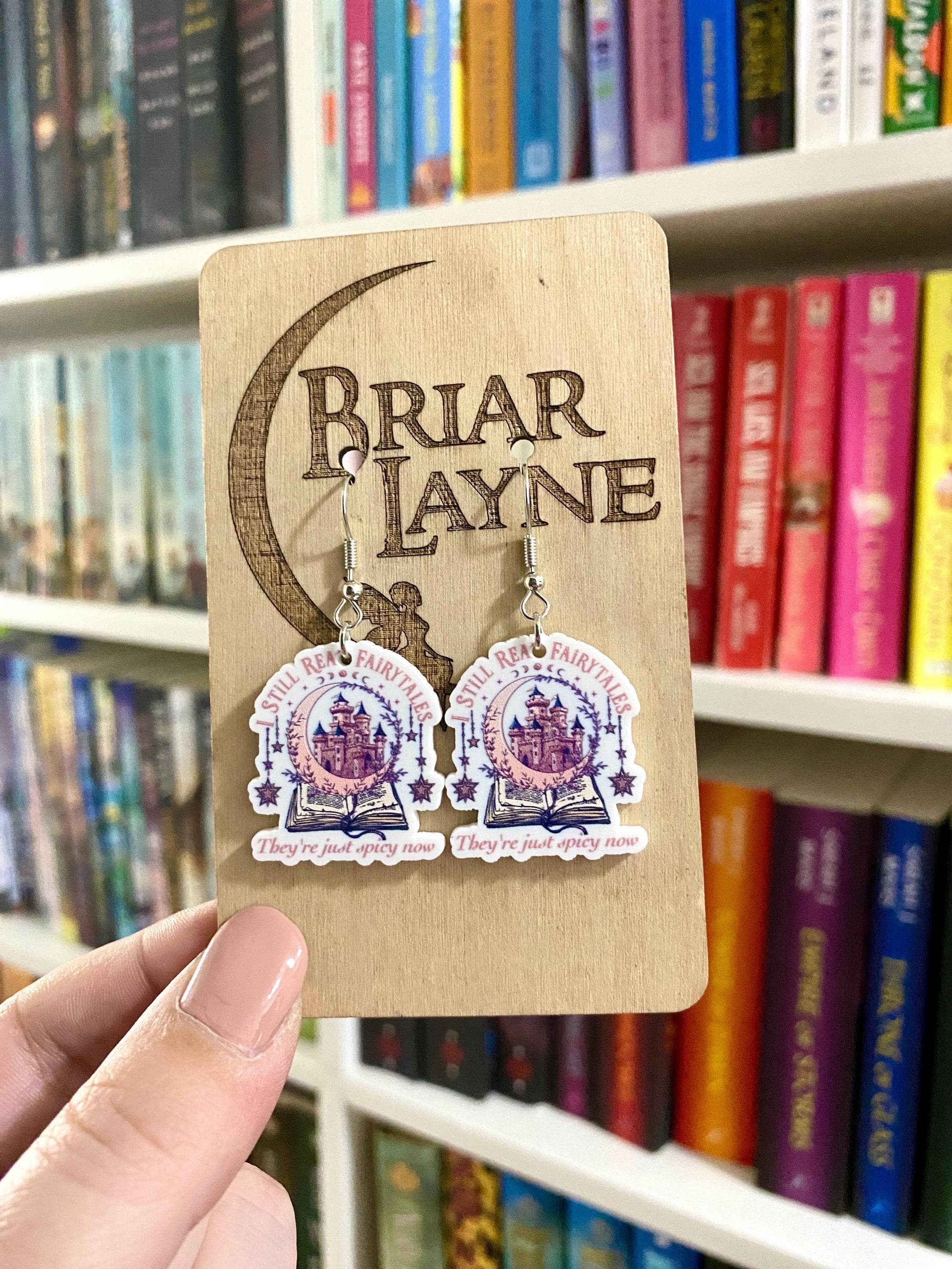 Fairytale Fantasy Book Reading Earrings
