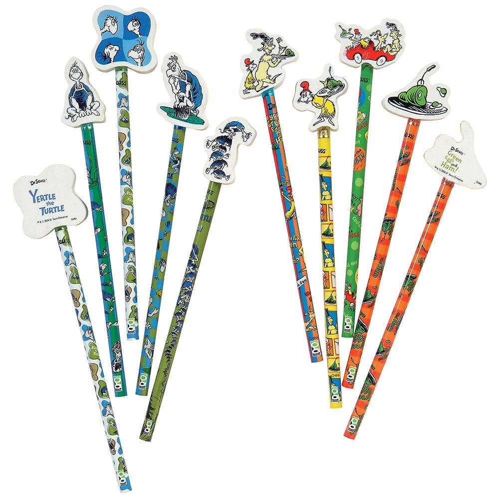 Dr. Seuss Pencil With Giant Eraser  36/dsp