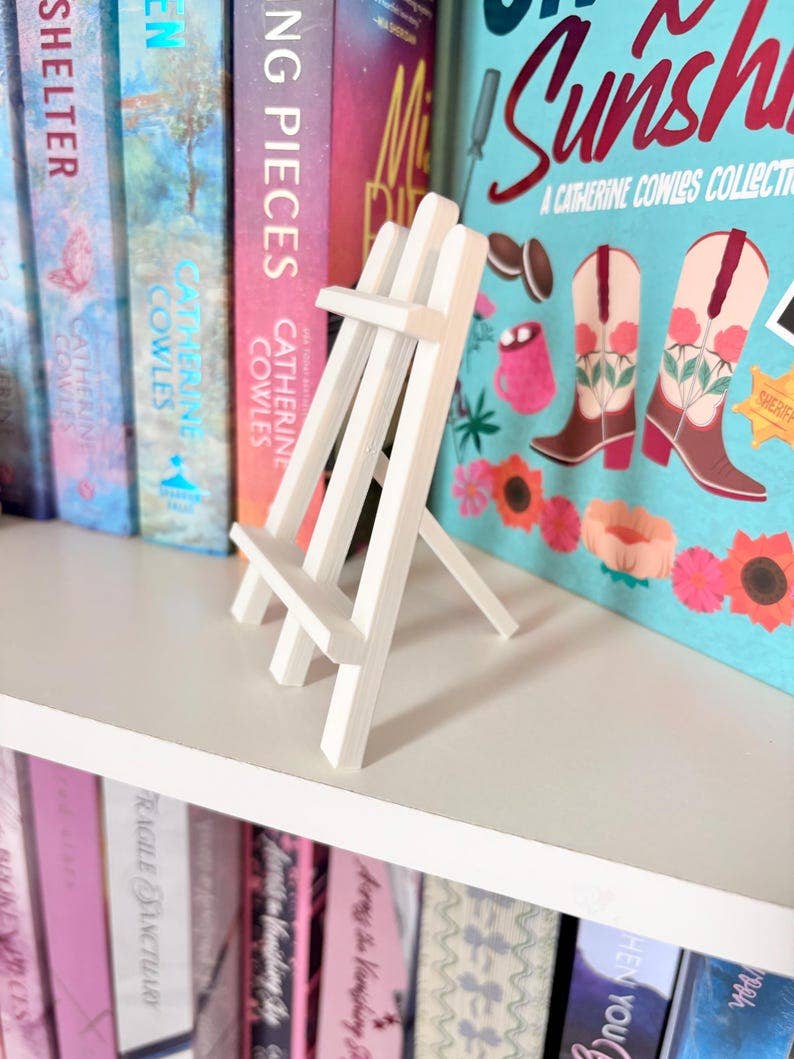 cozy vibes Book Club Ticket | Bookshelf Decor: Ticket & Easel