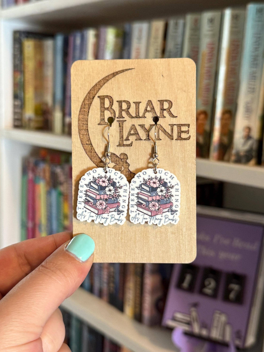 Book Lovers Reading Library Earrings
