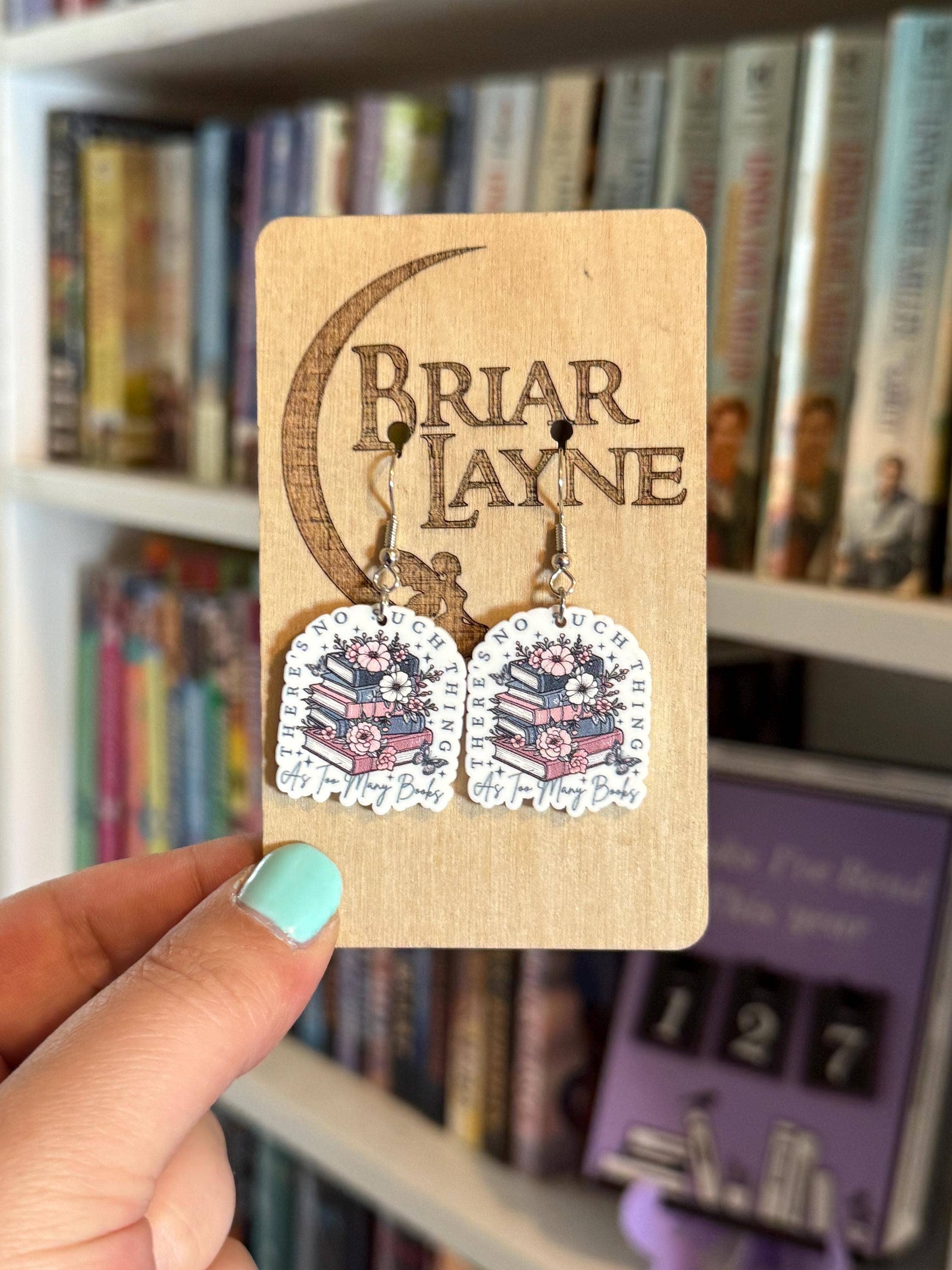 Book Lovers Reading Library Earrings
