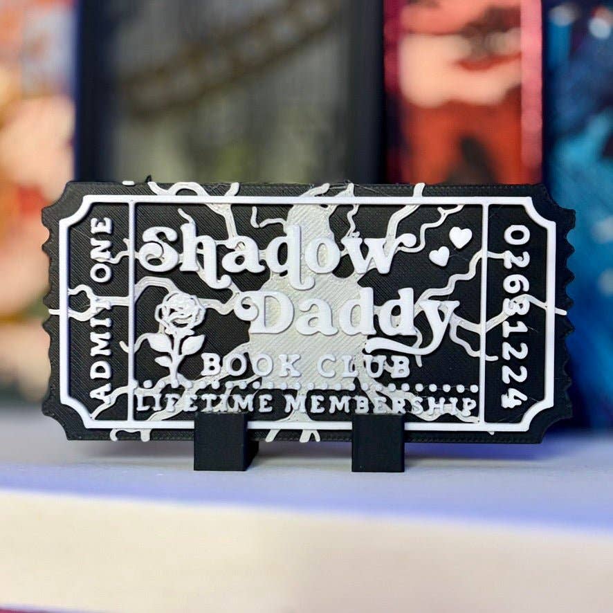 3d Printed Shelf Trope Ticket - Shadow Daddy Book Club: Add Stand