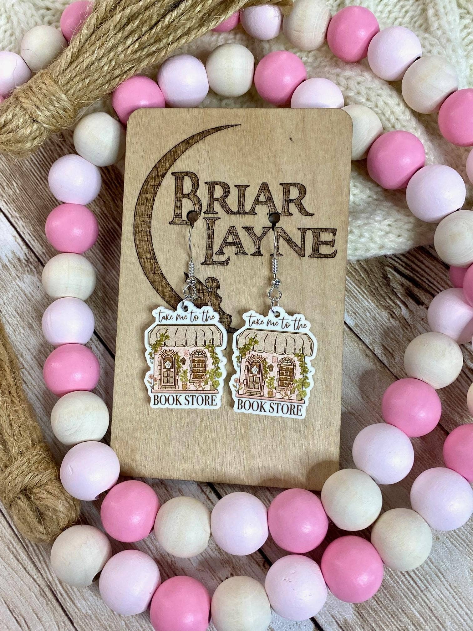 Bookstore Book Lovers Reader Library Earrings