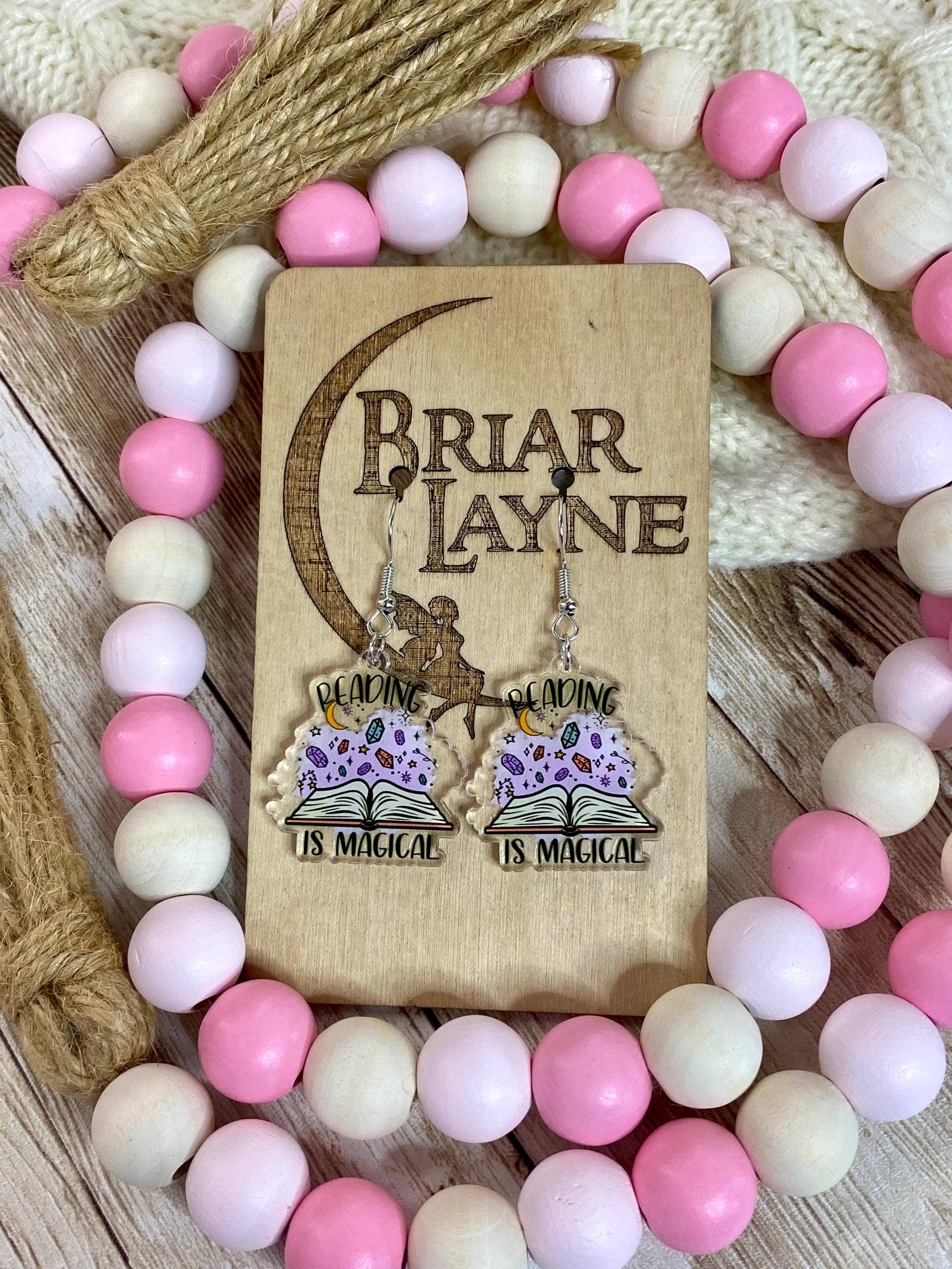 Reading Is Magical Book Lover Earrings