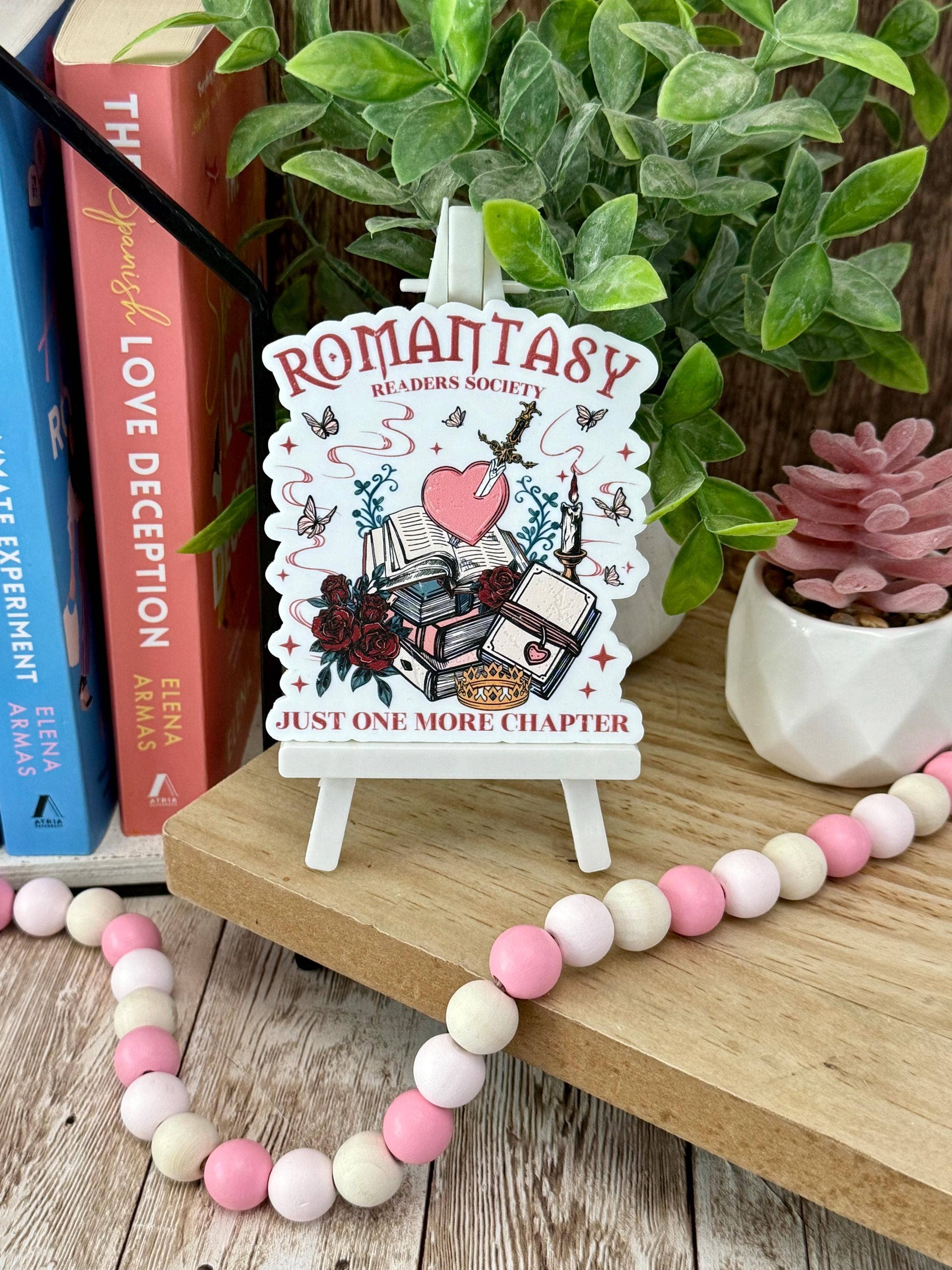 Romantasy Bookish Shelf Sitter Decor