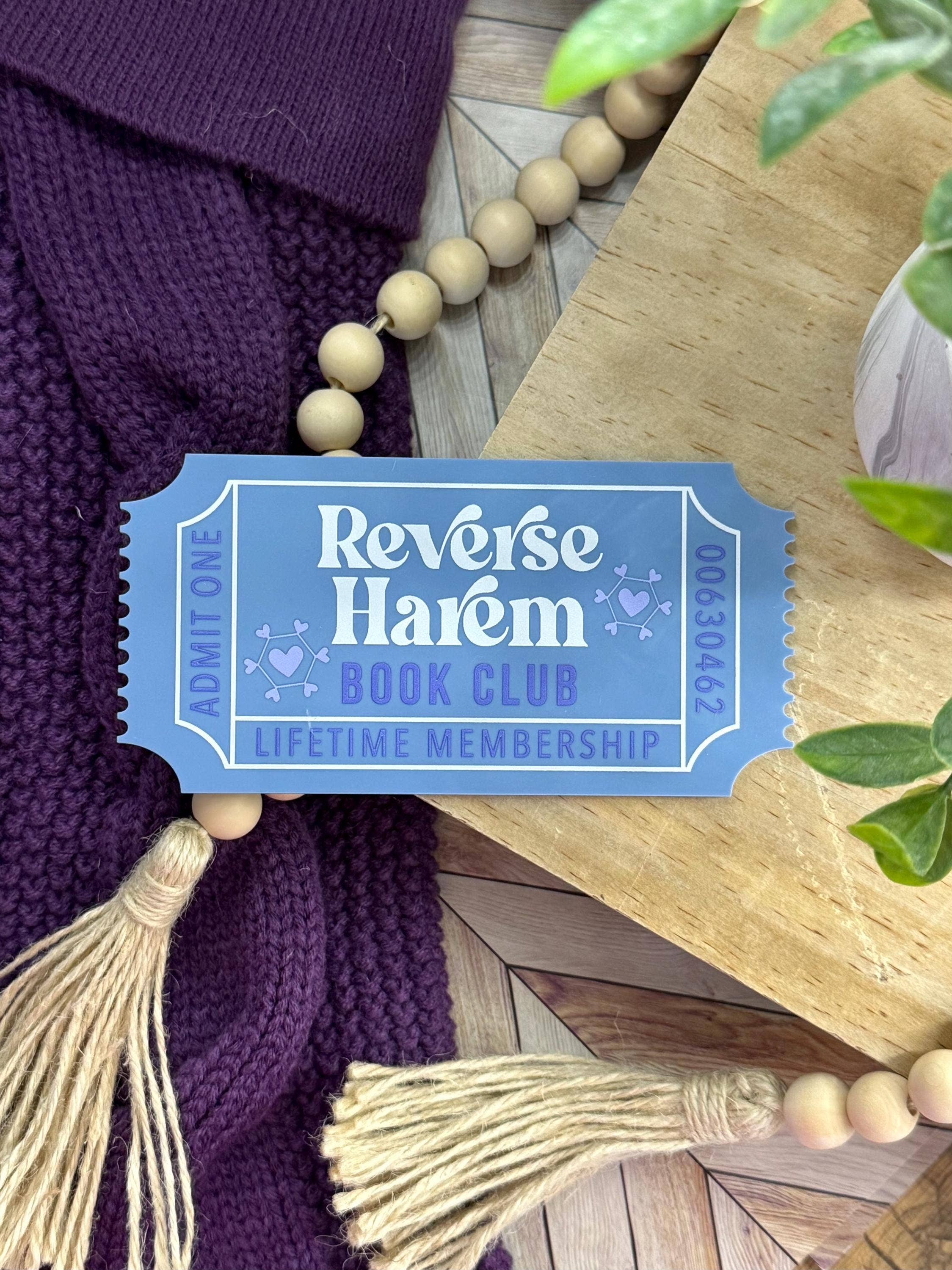 Bookish Shelf Sitter and Decor with Reading Tickets