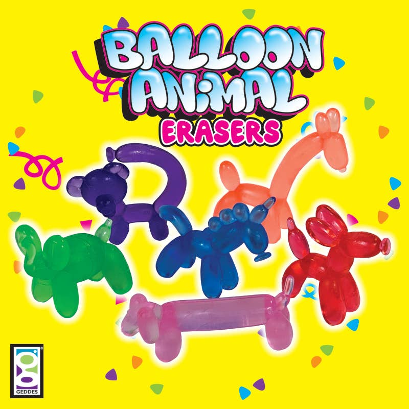 Balloon Animal Erasers 24/tub