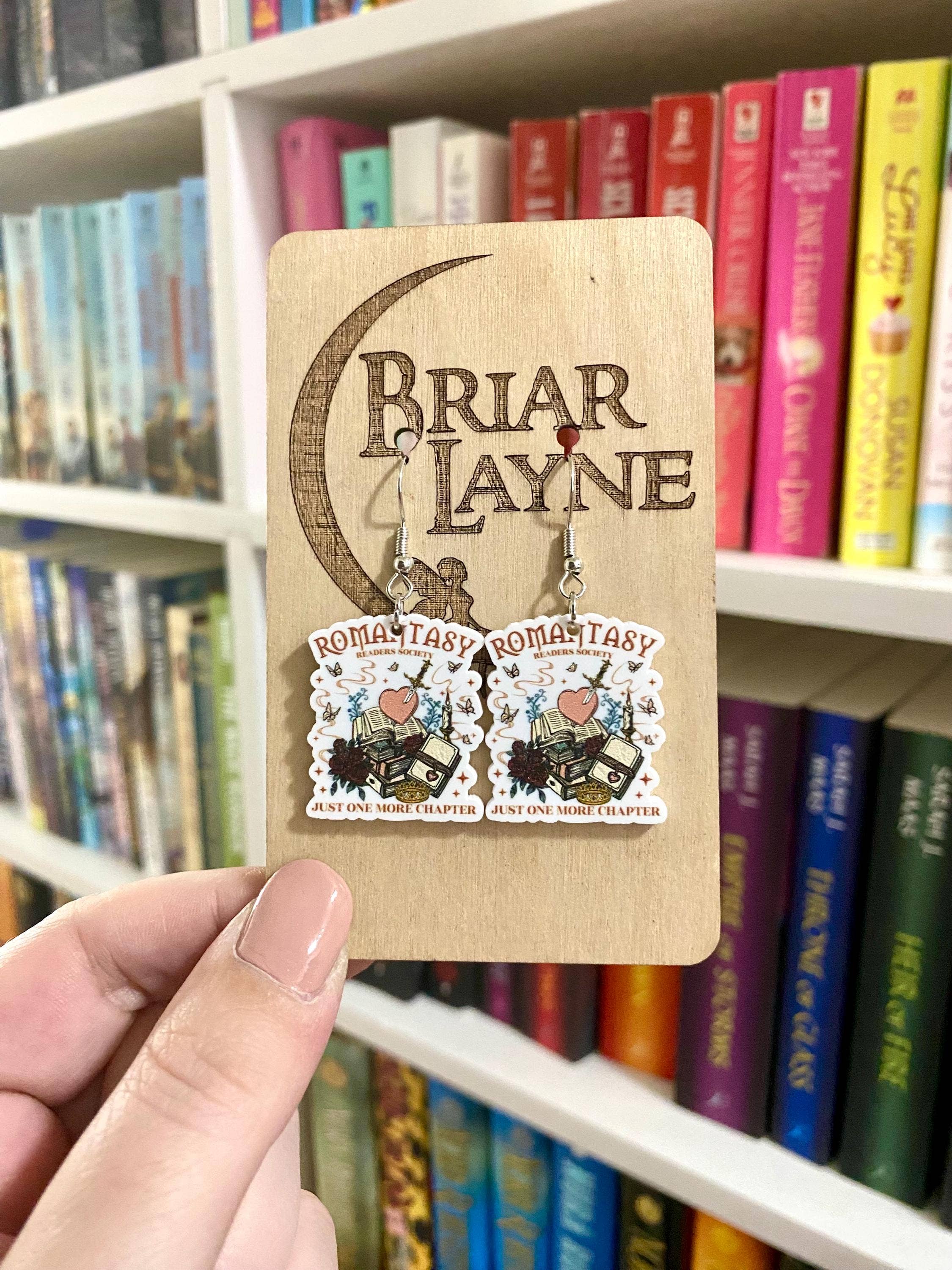 Romantasy Book Earrings for Booklovers