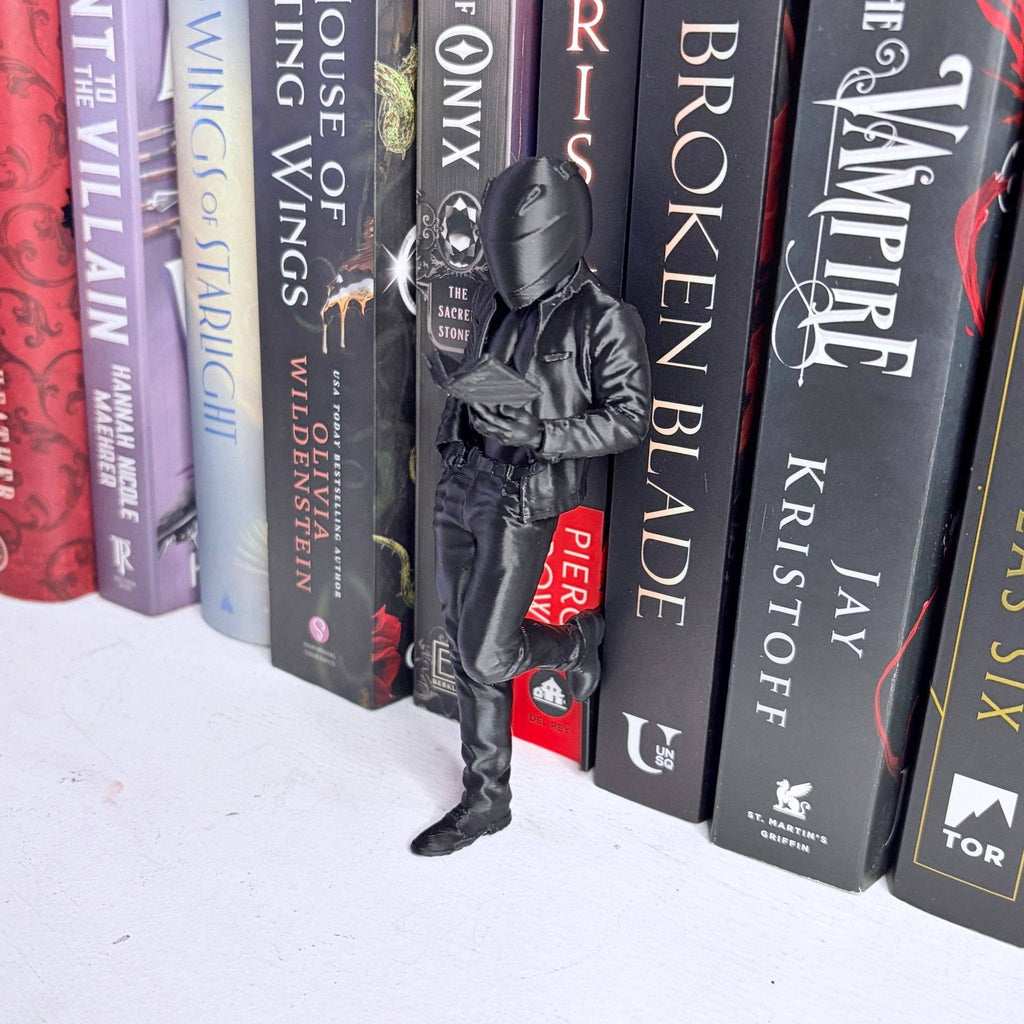 Hot Biker Reading Bookshelf Decor: Red / Small 4.9 inch
