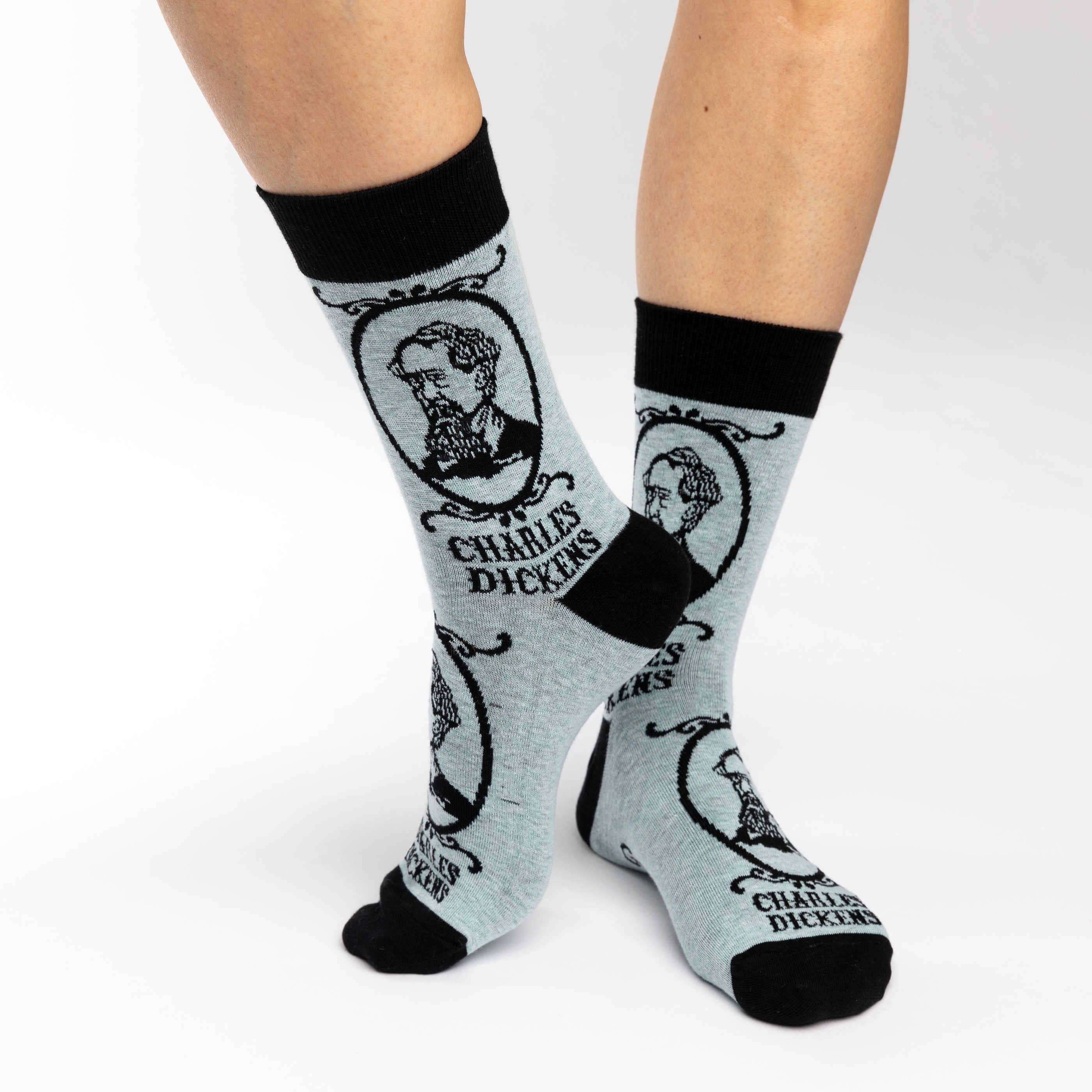 Women's Charles Dickens Socks : Shoe Size 5-9