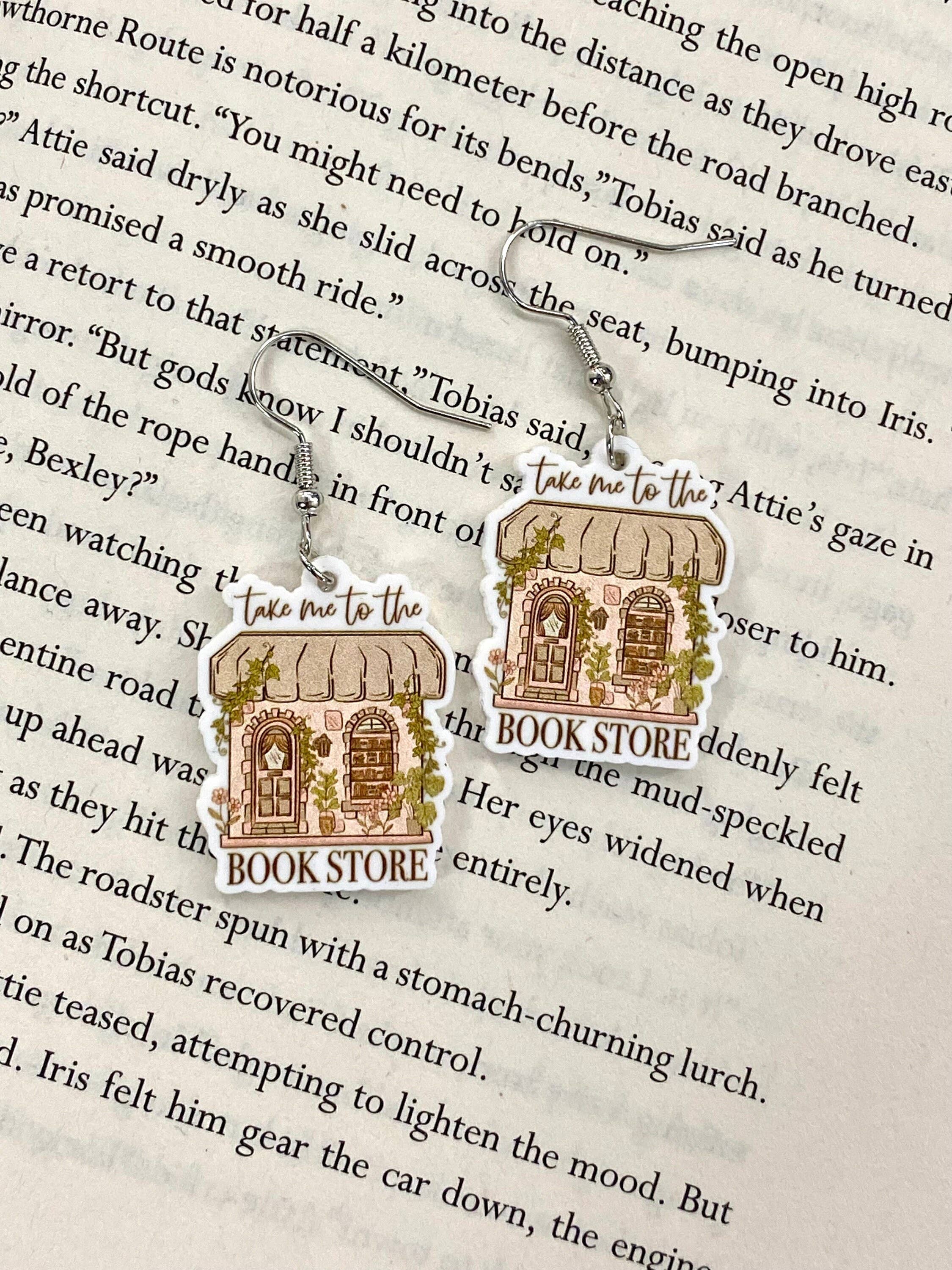 Bookstore Book Lovers Reader Library Earrings