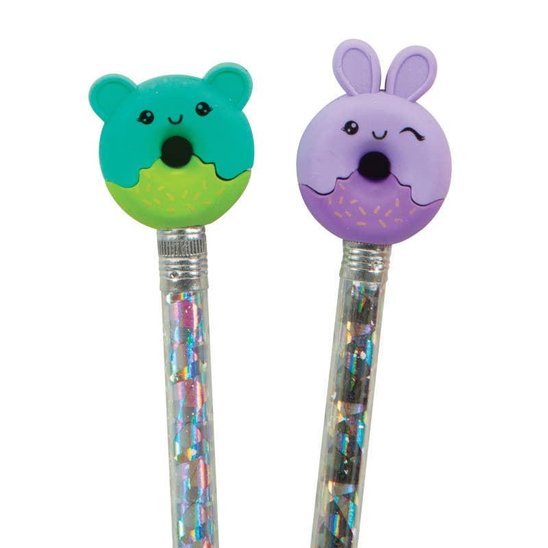 DONUT ANIMAL ERASER PENCIL TOPPER 48/BAG