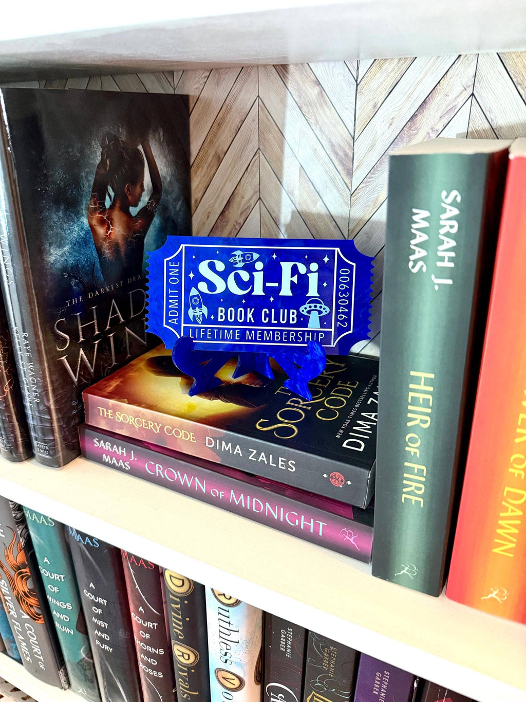 Sci Fi Bookish Shelf Sitter and Bookshelf Decor Ticket