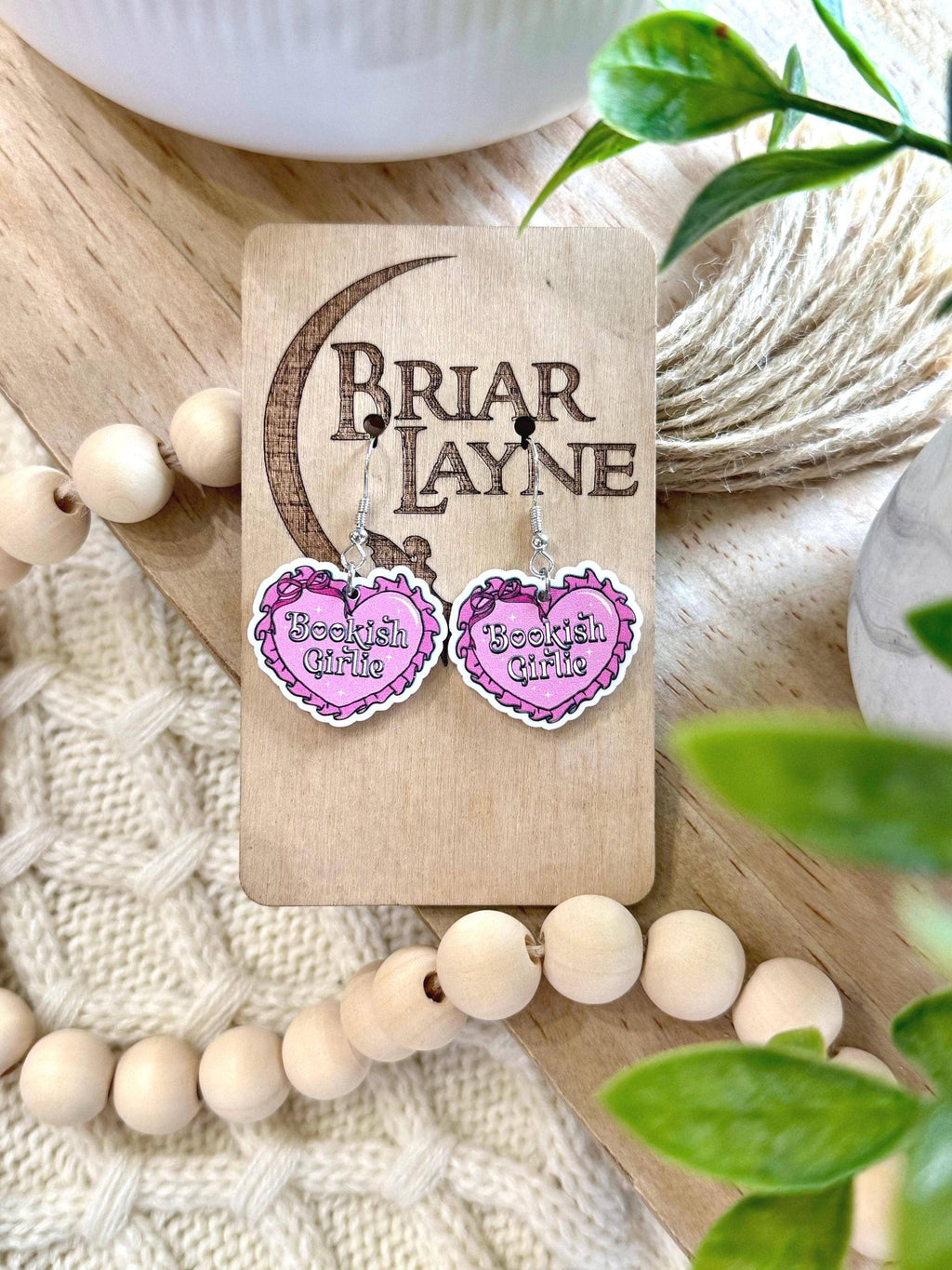 Bookish Girlie Book Club Reading Booktrovert Earrings