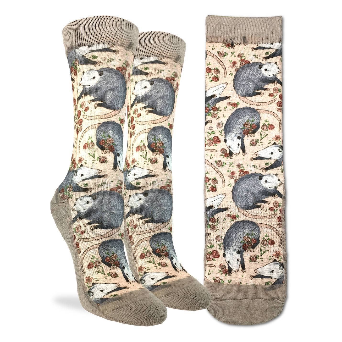 Women's Opossum Socks: Shoe Size 5-9