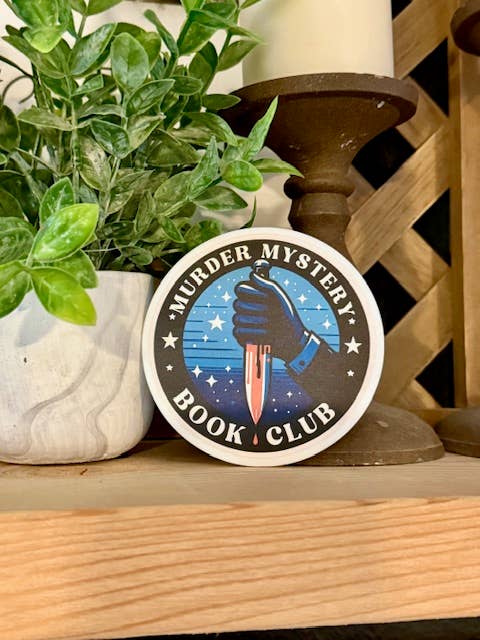 Murder Mystery Book Club Bookish Shelf Sitter Decor