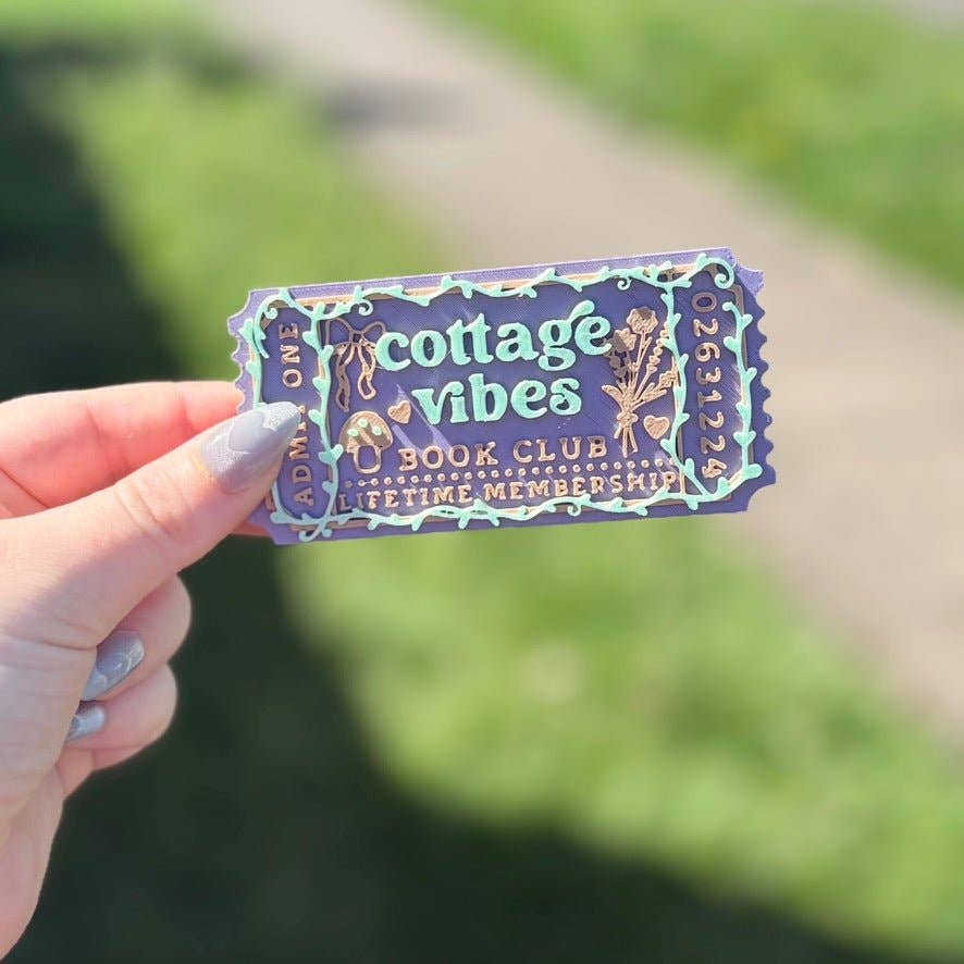 3d Printed Shelf Trope Ticket - Cottage Vibes Book Club: Add Stand