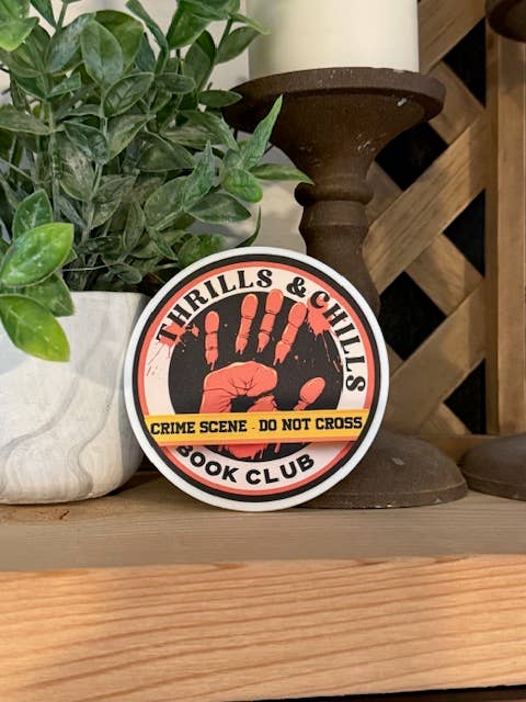 Crime Bookclub Bookish Shelf Sitter Decor