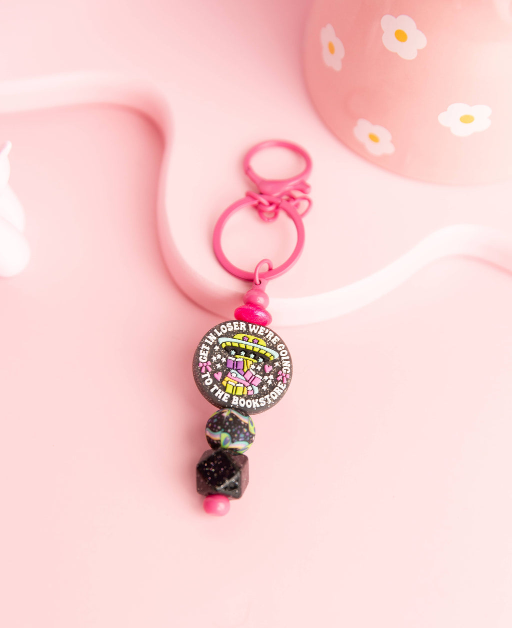 Get in Loser Keychain – Book Lover Accessory
