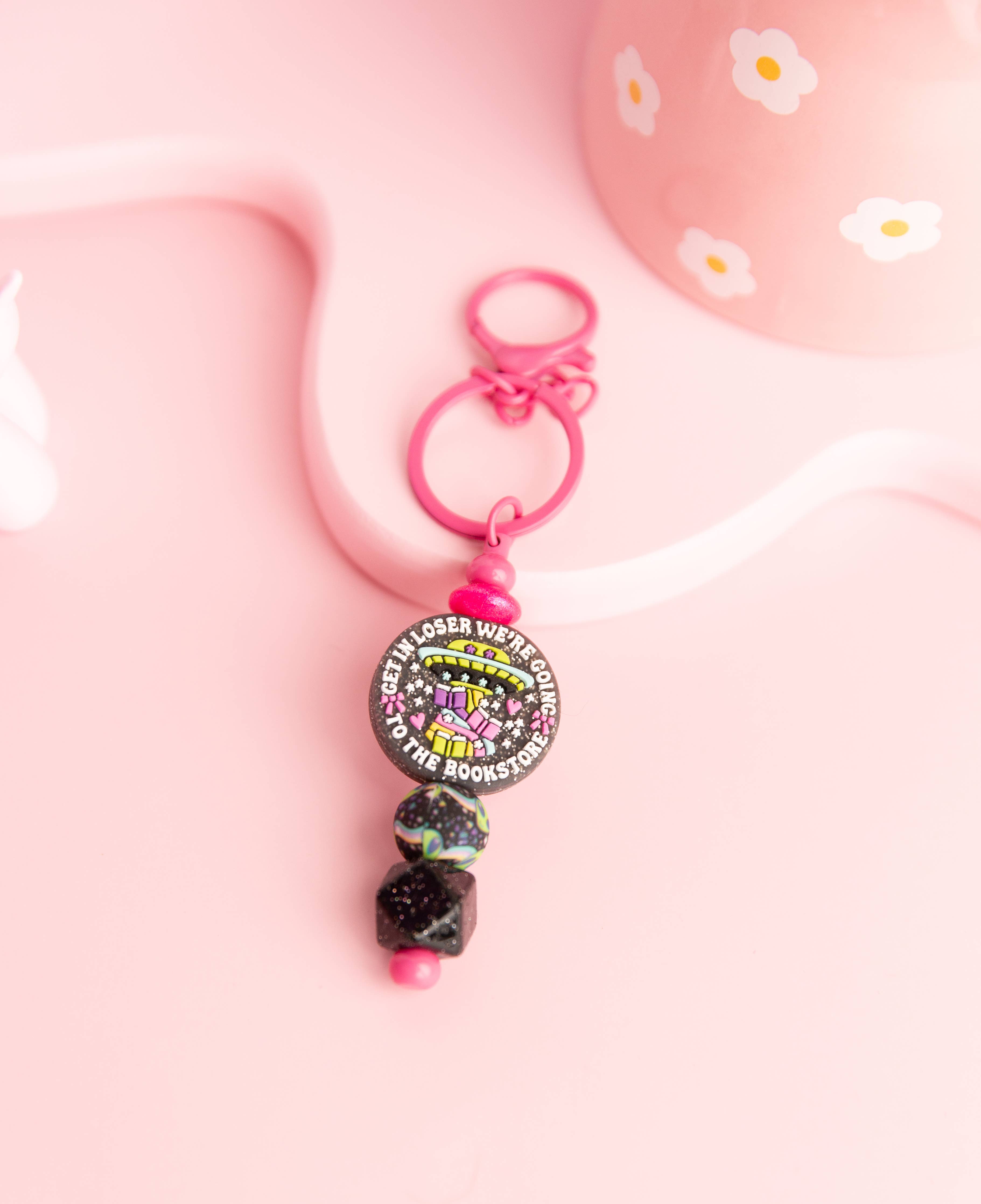 Get in Loser Keychain – Book Lover Accessory