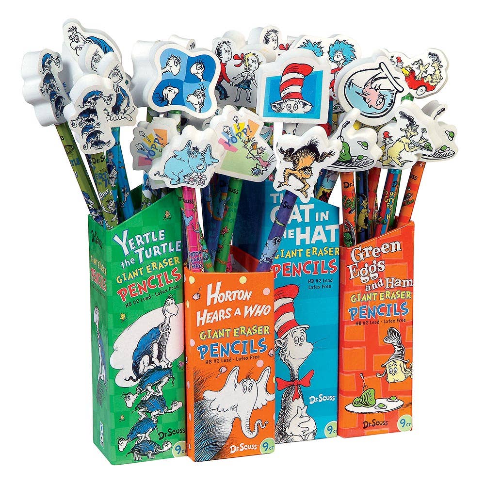 Dr. Seuss Pencil With Giant Eraser  36/dsp