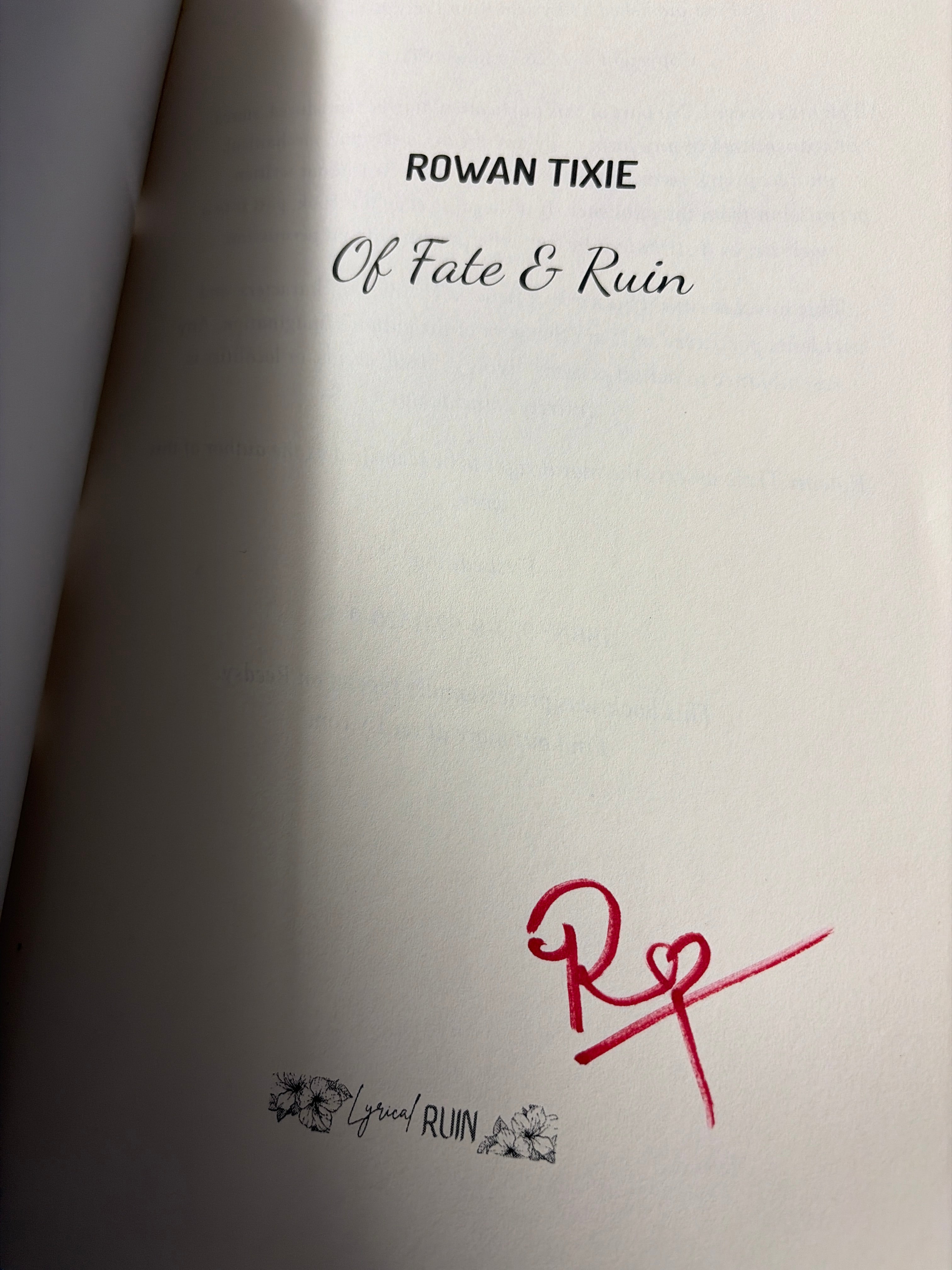 Of Fate & Ruin (The Bloodsong Duology)